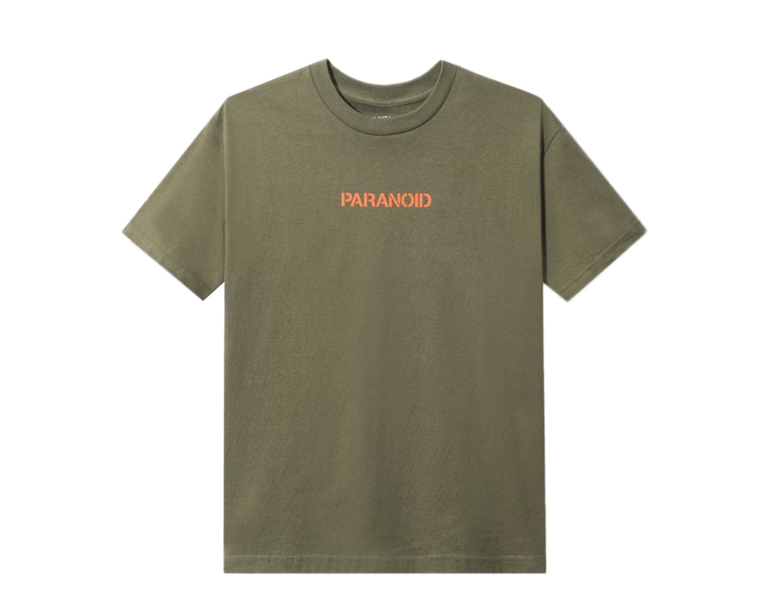 Anti Social Social Club X Undefeated Paranoid Olive Tee