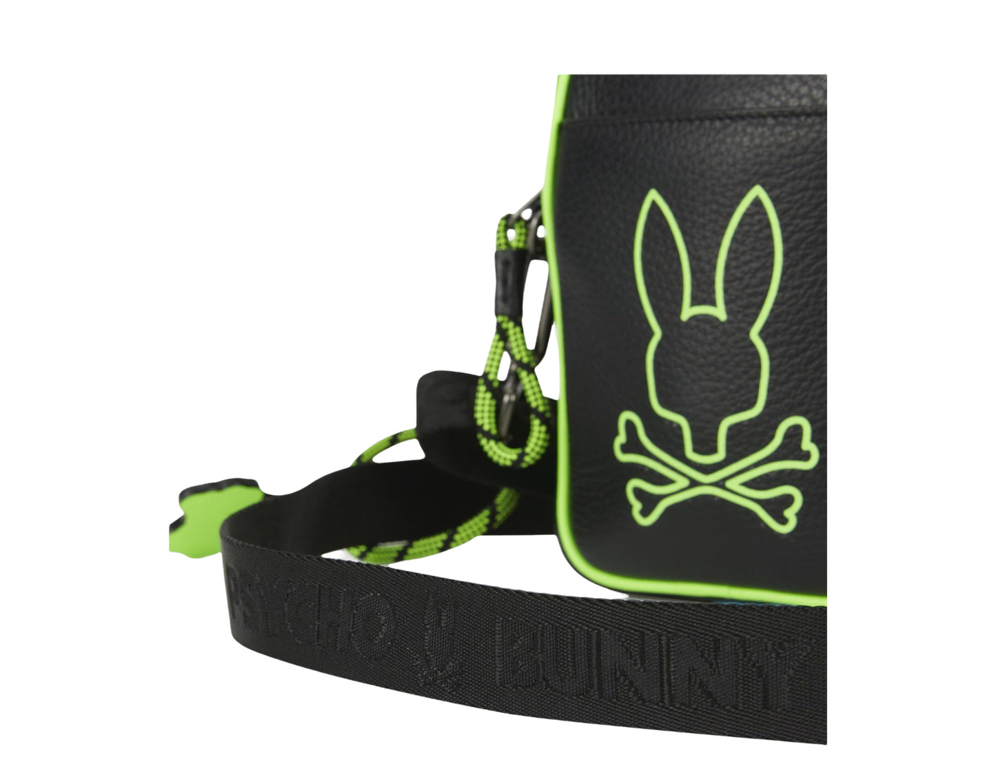 Psycho Bunny Leather Crossbody Tech Pouch Bag