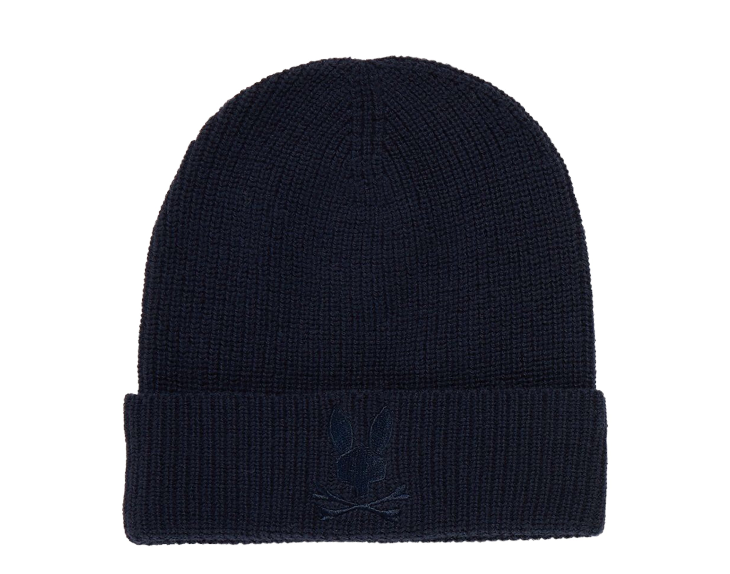 Psycho Bunny Allen Merino Wool Knit Cuff Beanie