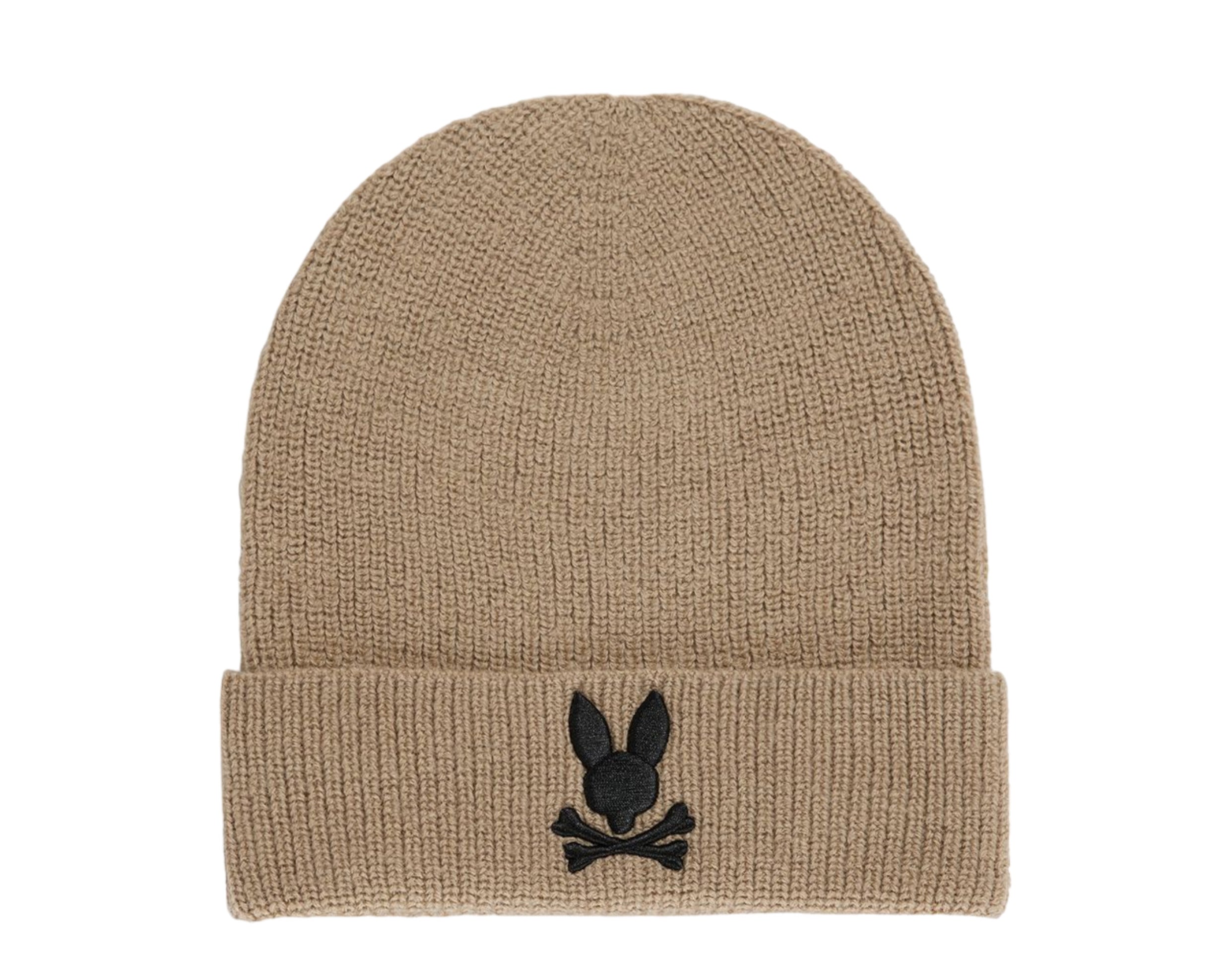 Psycho Bunny Allen Merino Wool Knit Cuff Beanie