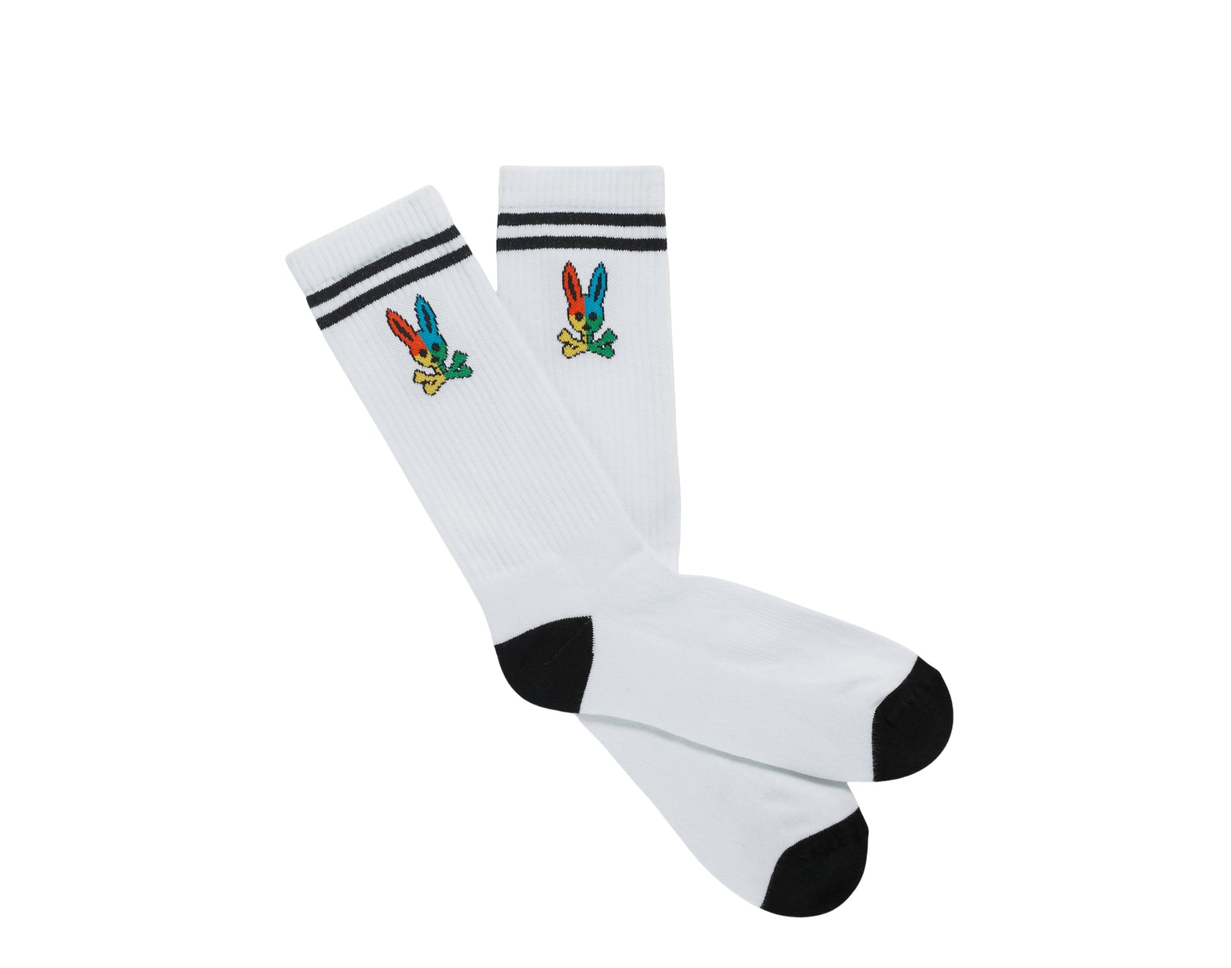 Psycho Bunny Color-Blocked Men's Crew Socks