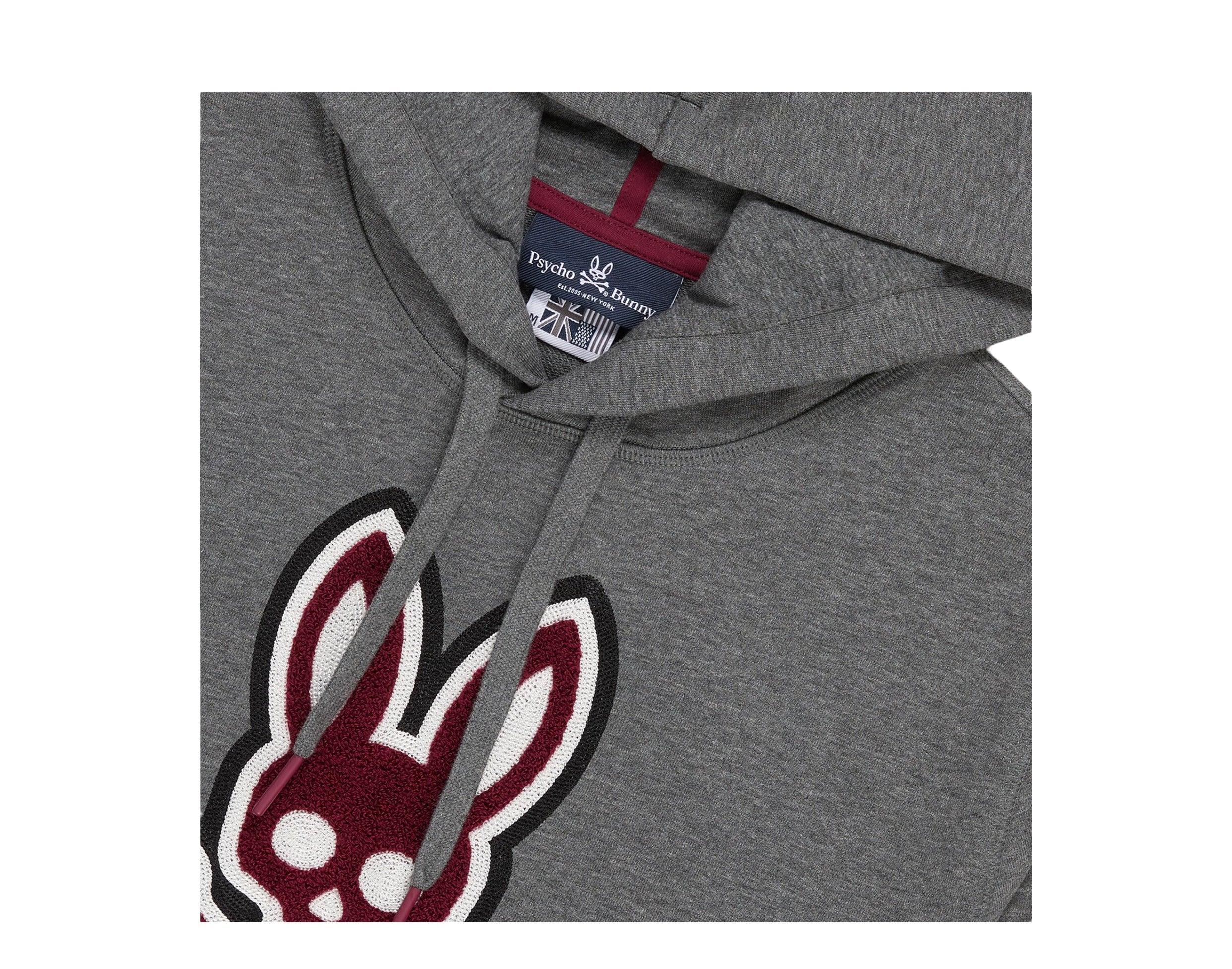 Psycho Bunny Patchin Chenille Bunny Logo Pullover Men's Hoodie