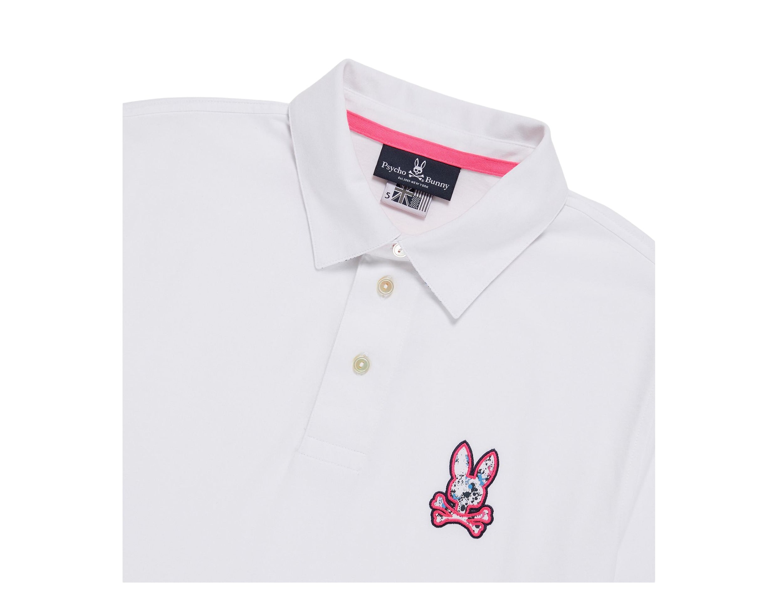 Psycho Bunny Waverly Jersey Bunny Logo Polo Men's Shirt