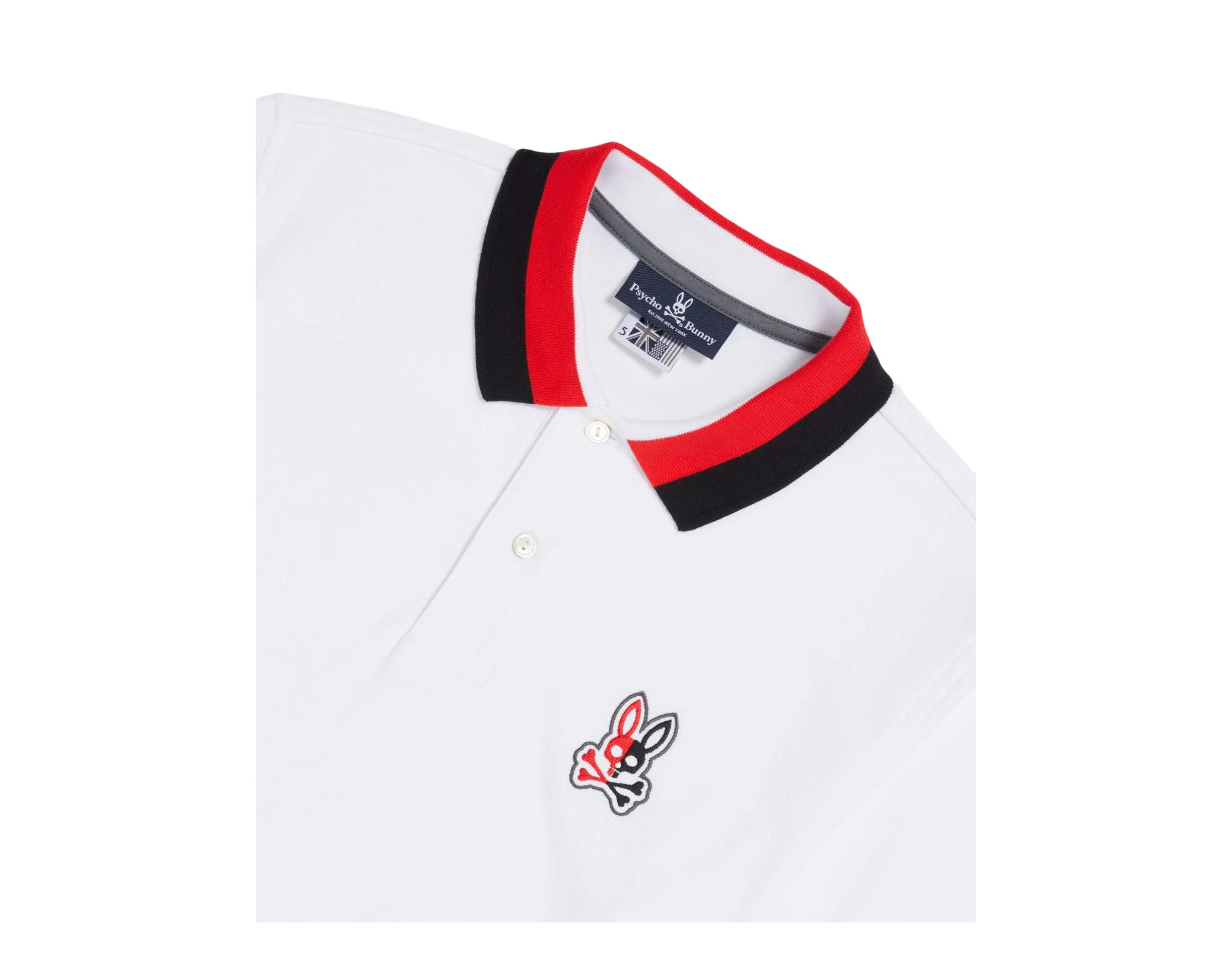 Psycho Bunny Cooper Split Bunny Logo Polo Men's Shirt