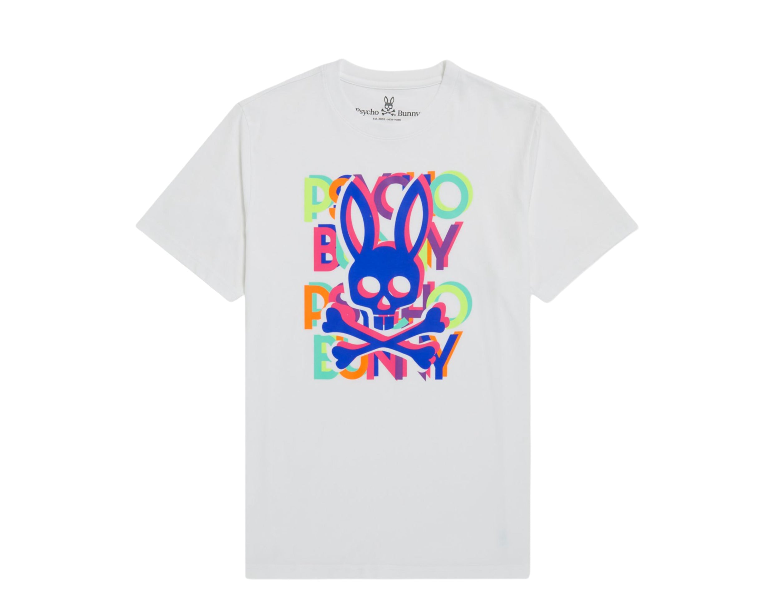 Psycho Bunny Hudson Multicolor Men's Tee Shirt