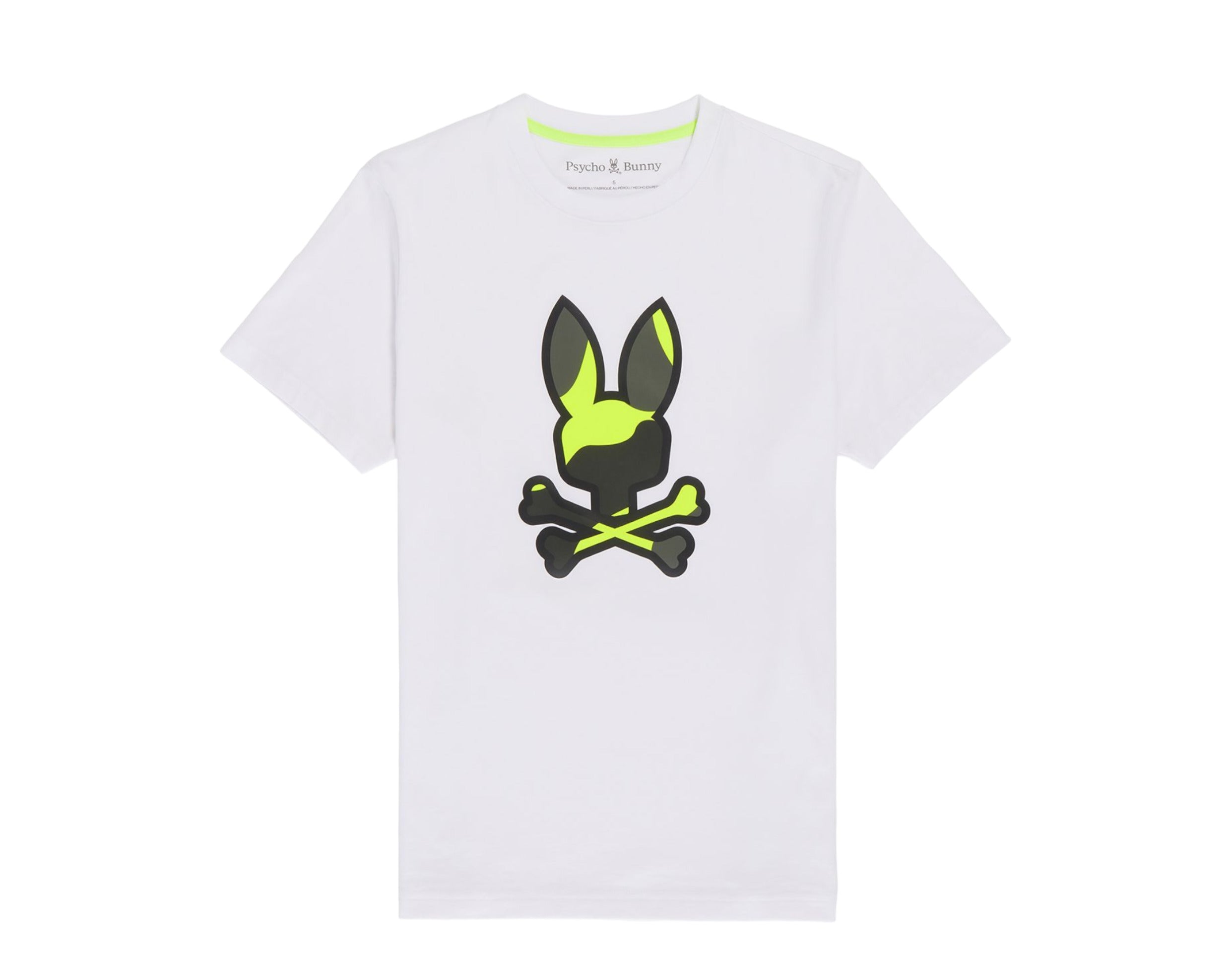 Psycho Bunny Plano Camo Print Graphic Men's Tee Shirt