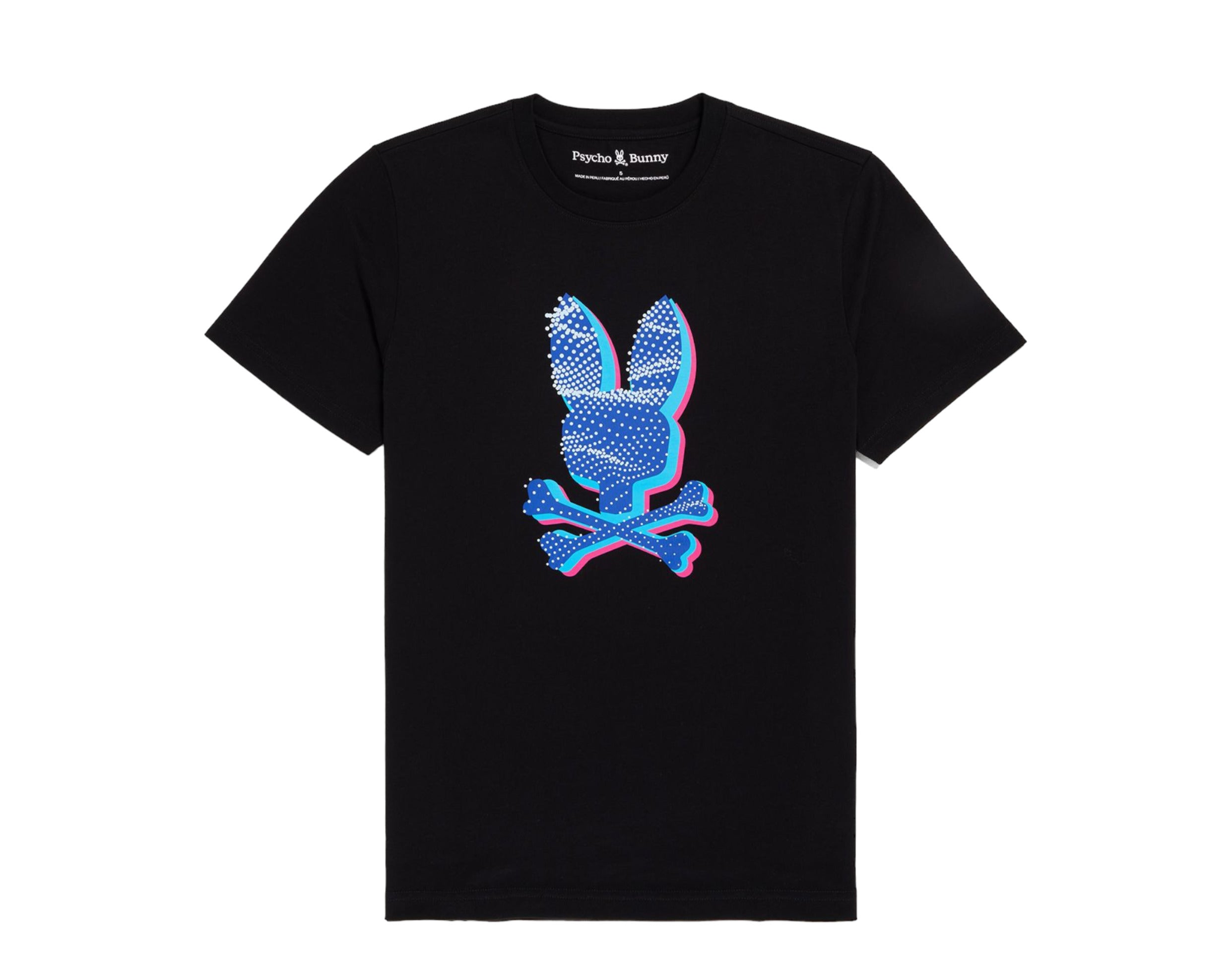 Psycho Bunny Elgin Graphic Puff Print Men's Tee Shirt