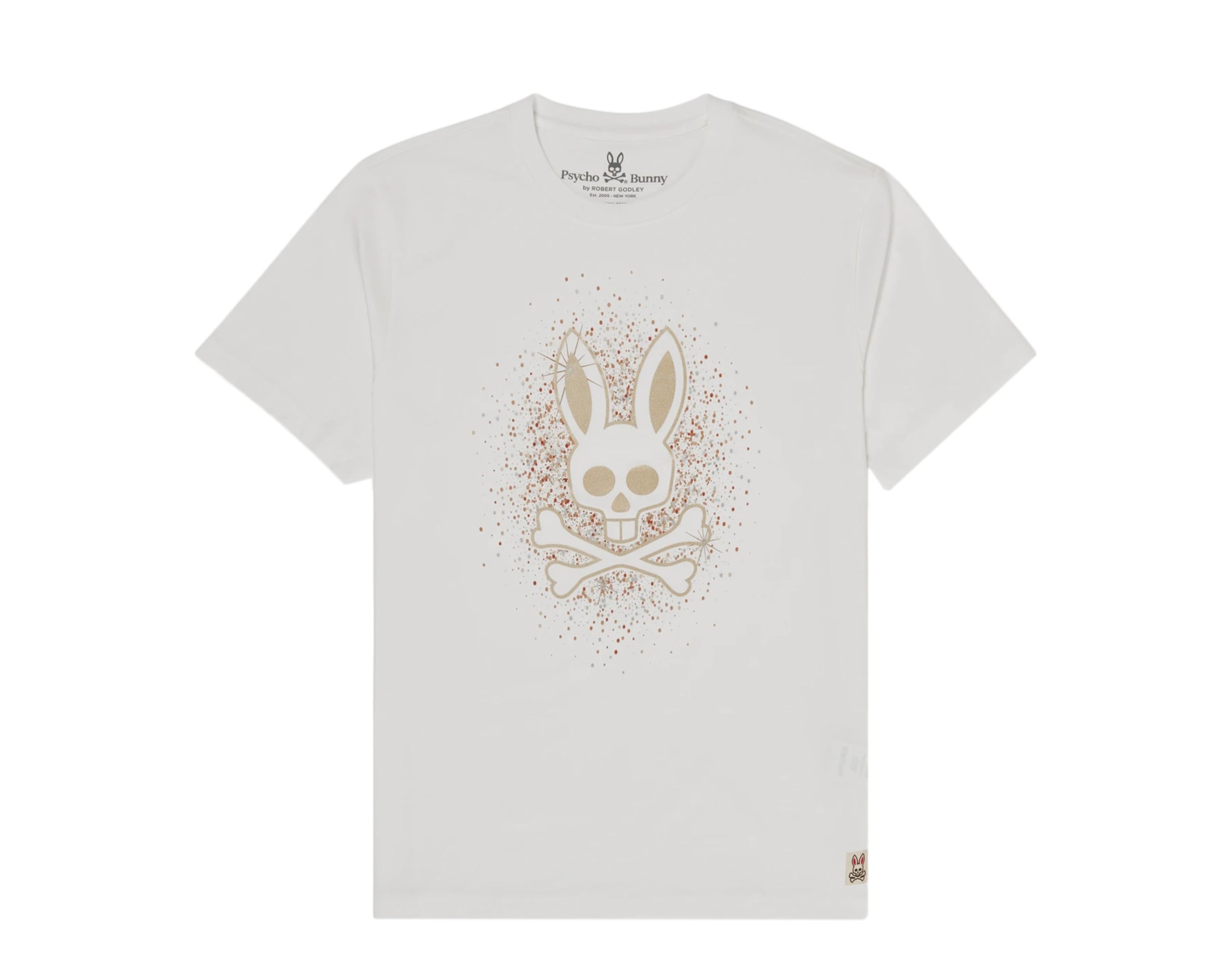 Psycho Bunny Festival Gold Graphic Men's Tee Shirt