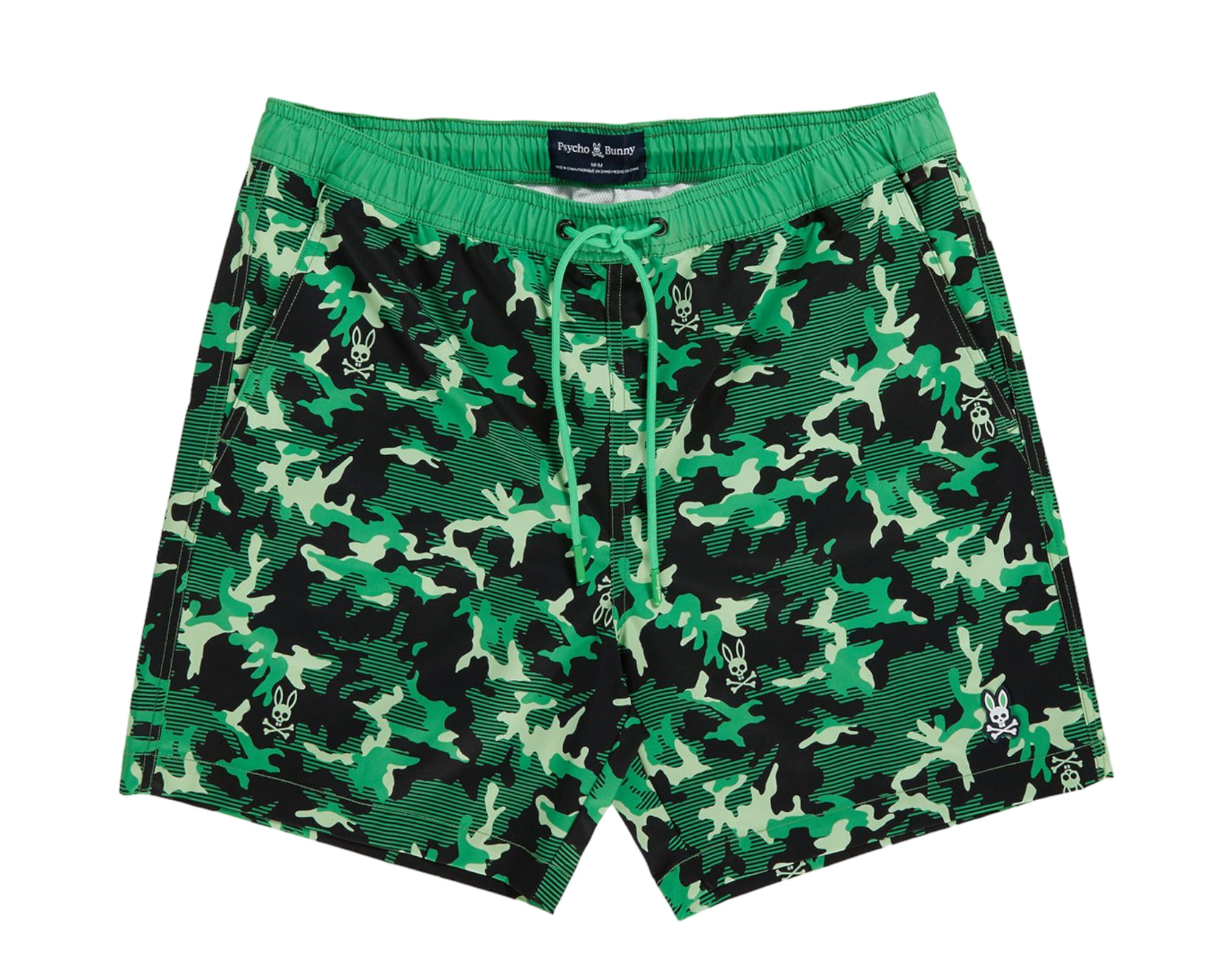 Psycho Bunny Rye All Over Print Men's Swim Trunks