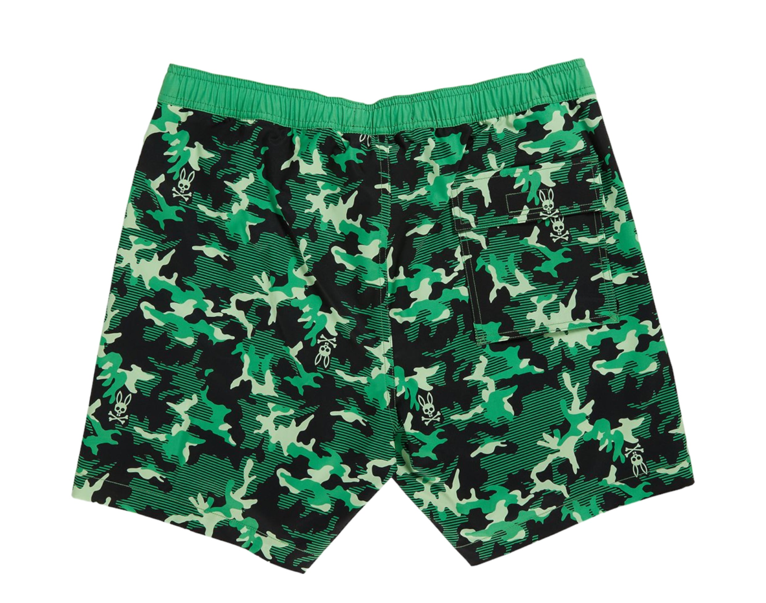 Psycho Bunny Rye All Over Print Men's Swim Trunks