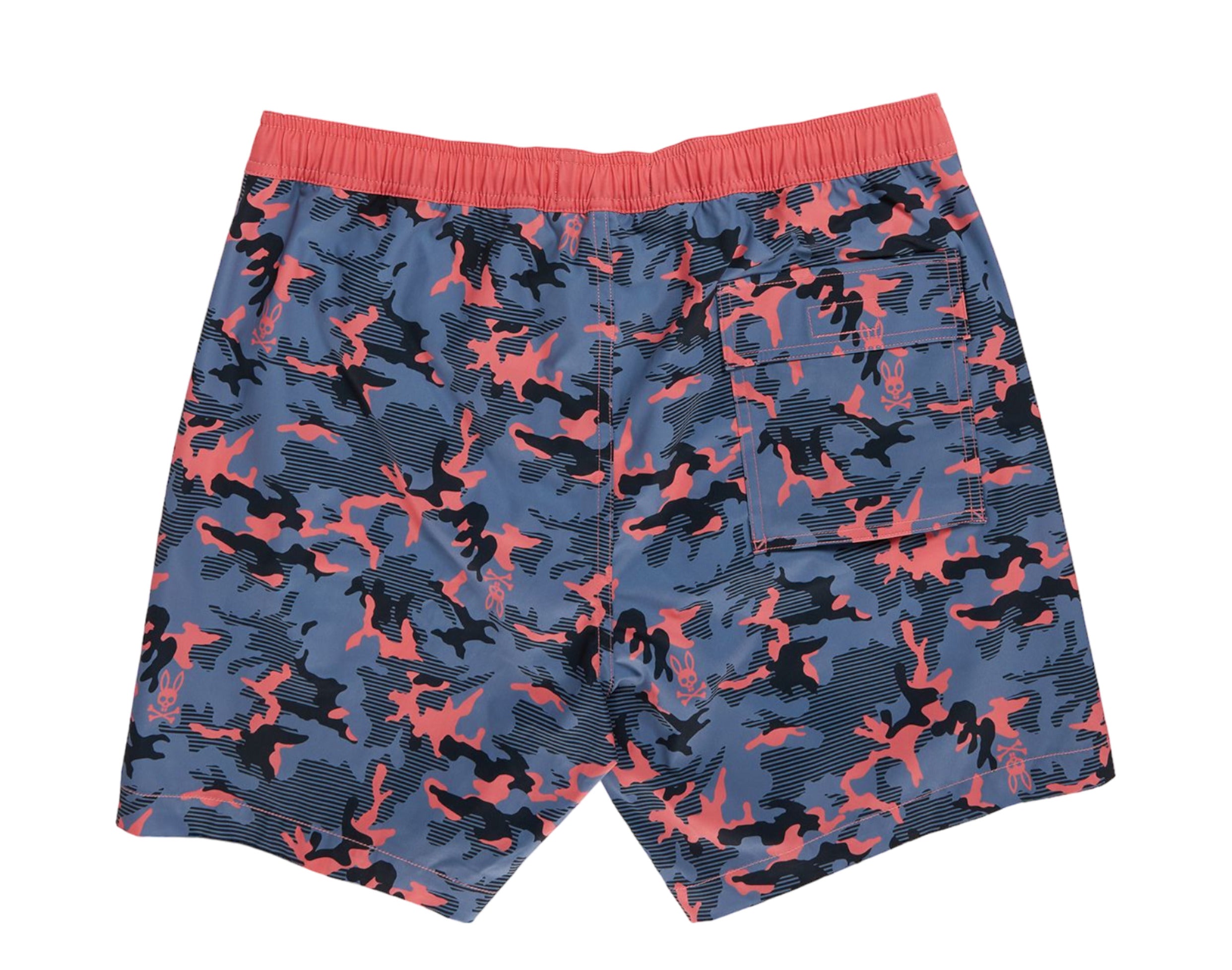 Psycho Bunny Rye All Over Print Men's Swim Trunks