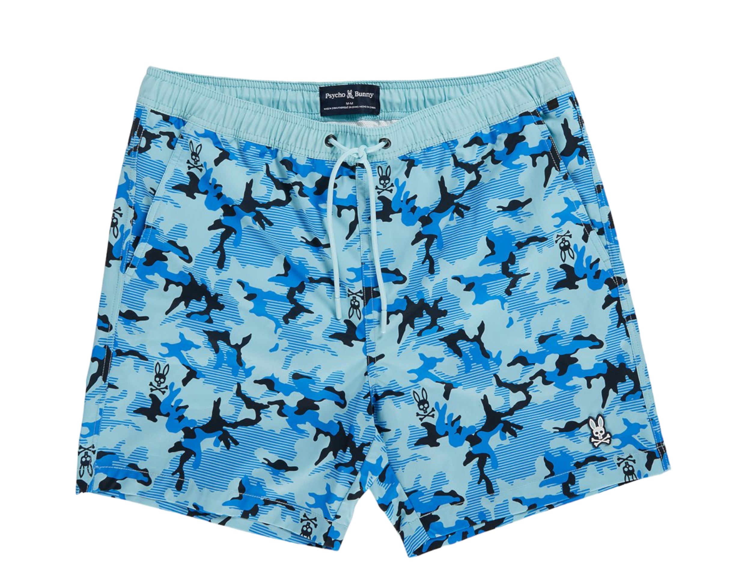 Psycho Bunny Rye All Over Print Men's Swim Trunks