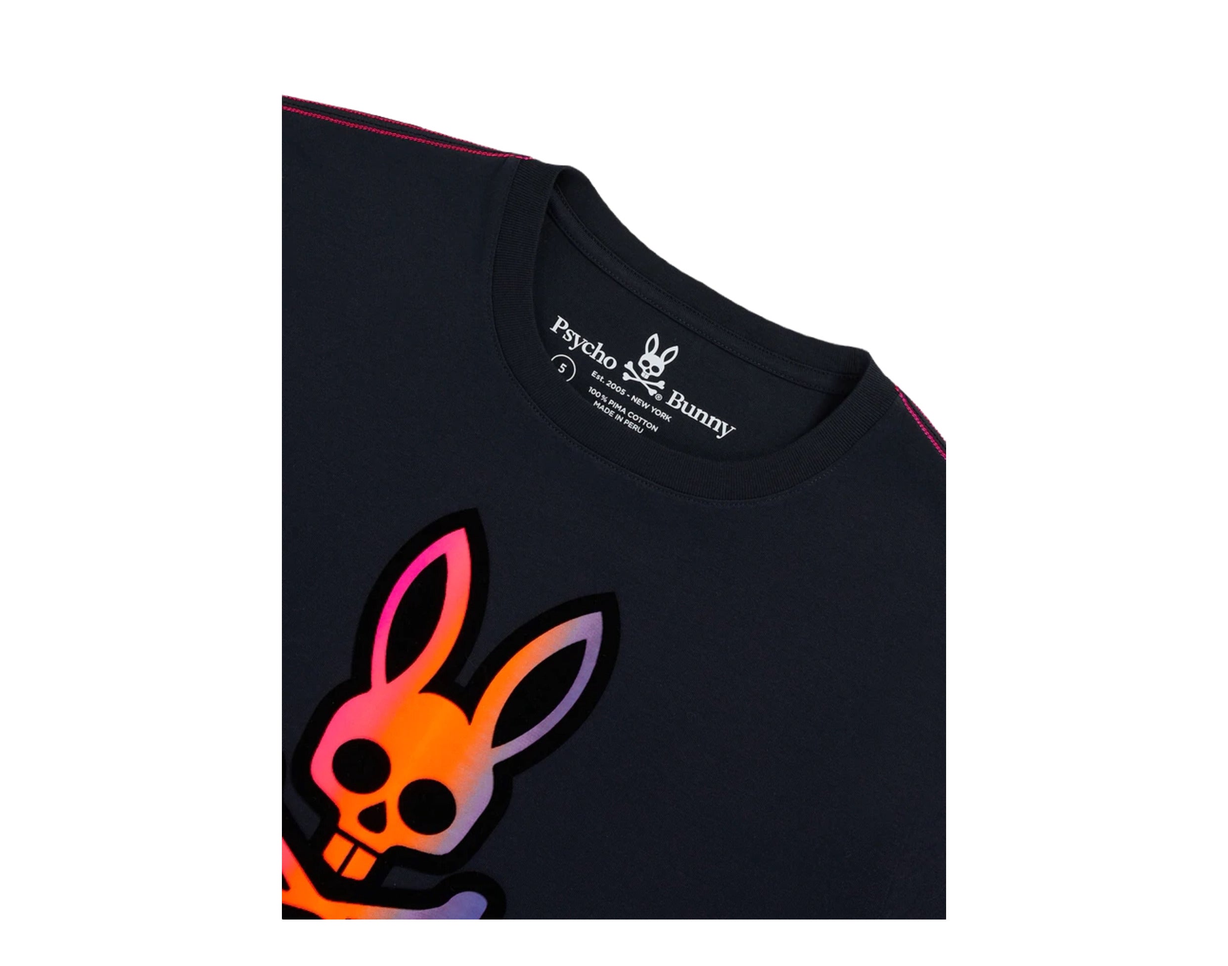 Psycho Bunny Dylan Gradient Bunny Men's Big and Tall Tee Shirt