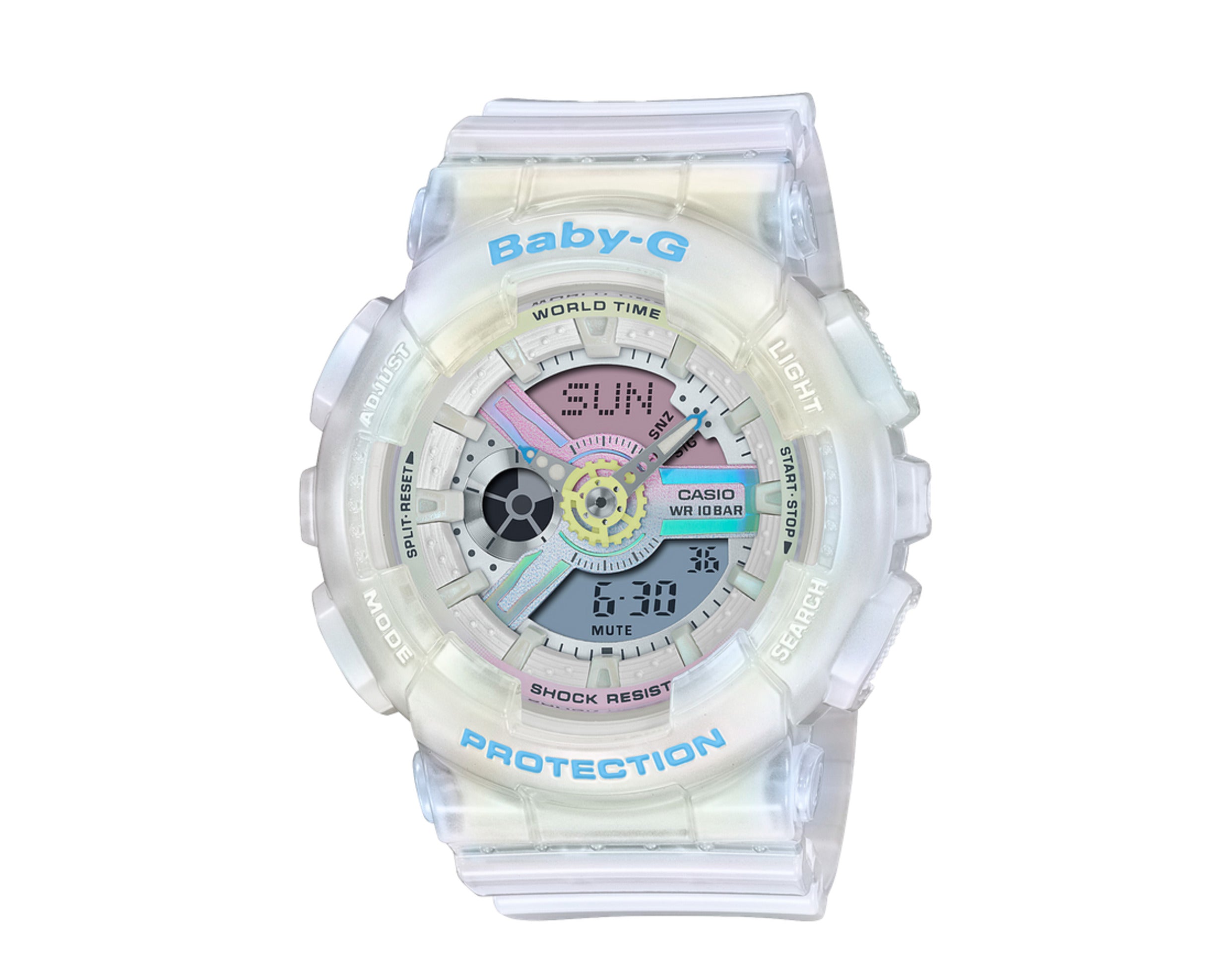 Casio G-Shock Baby-G BA110PL Pastel Analog Digital Resin Watch