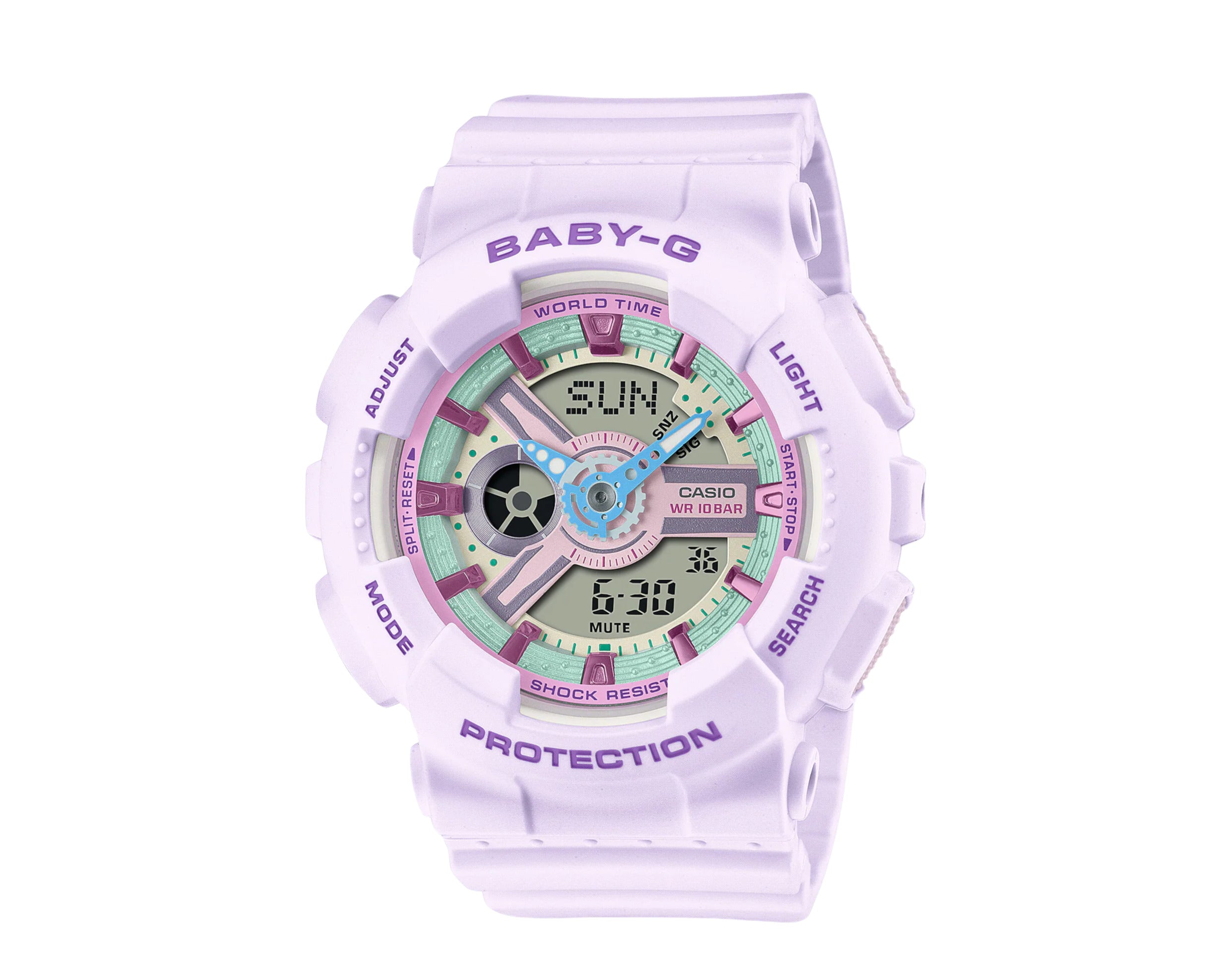 Casio G-Shock Baby-G BA110XPM Pastel-Metallic Series Analog Digital Resin Watch