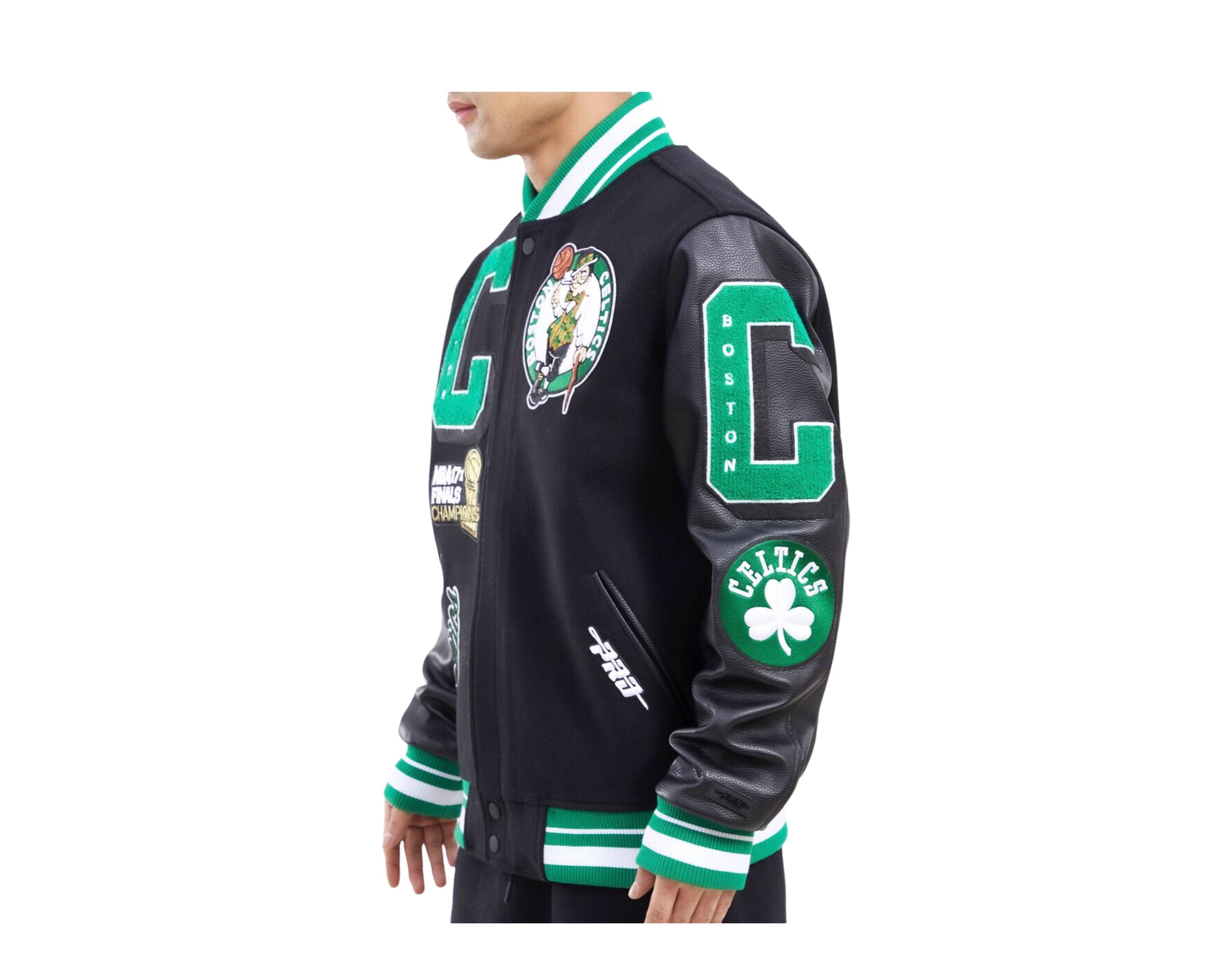 Ovo x NBA Celtics Varsity Jacket Green