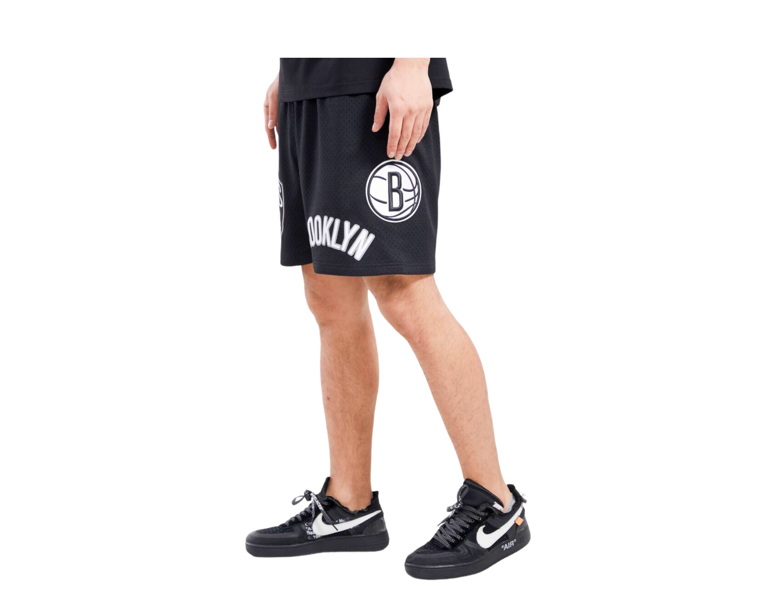 Pro Standard NBA Brooklyn Nets Logo Pro Team Mesh Shorts