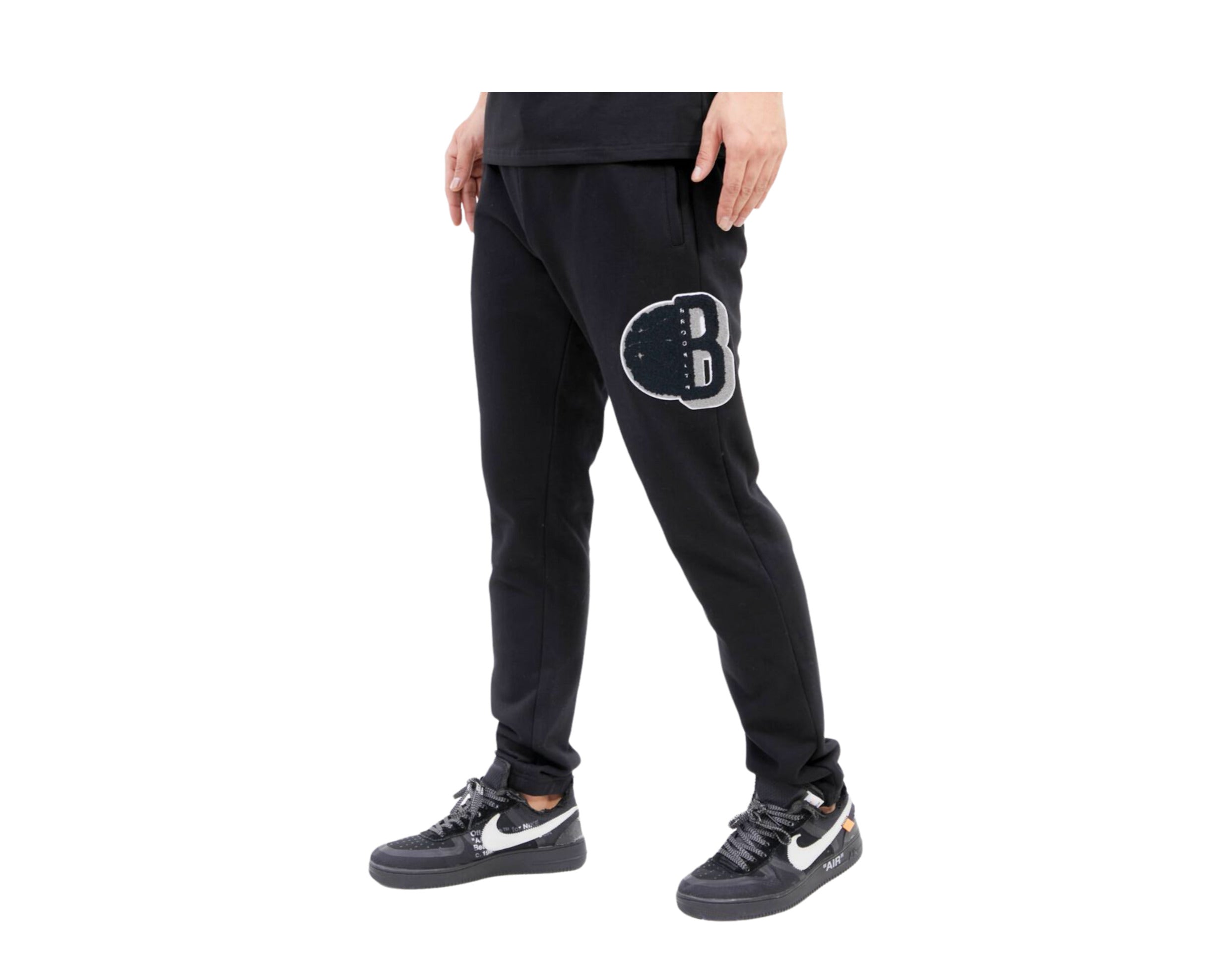 Pro Standard NBA Brooklyn Nets Mash Up Logo Men's Sweatpants