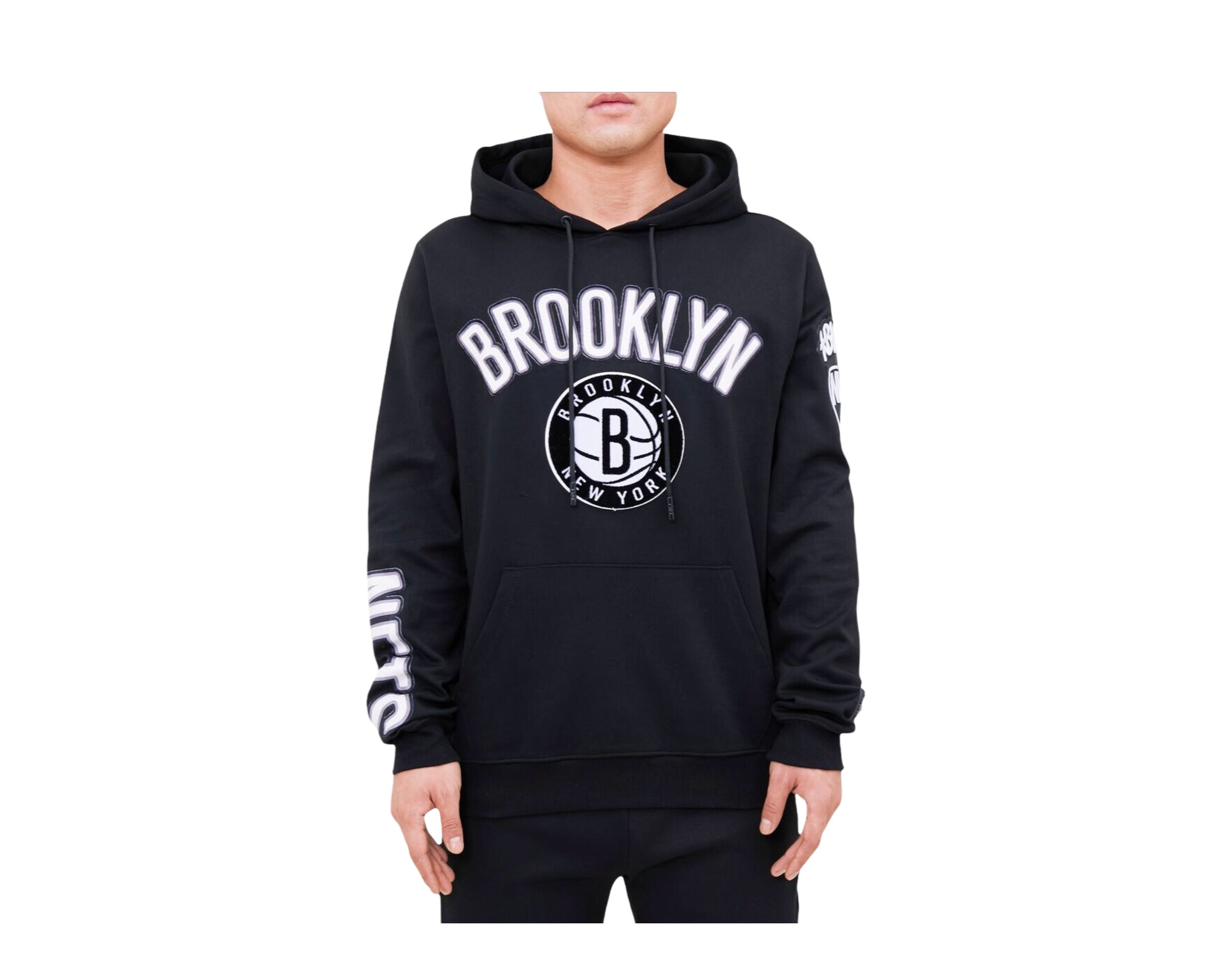 Pro Standard NBA Brooklyn Nets Stacked Logo P/O Hoodie