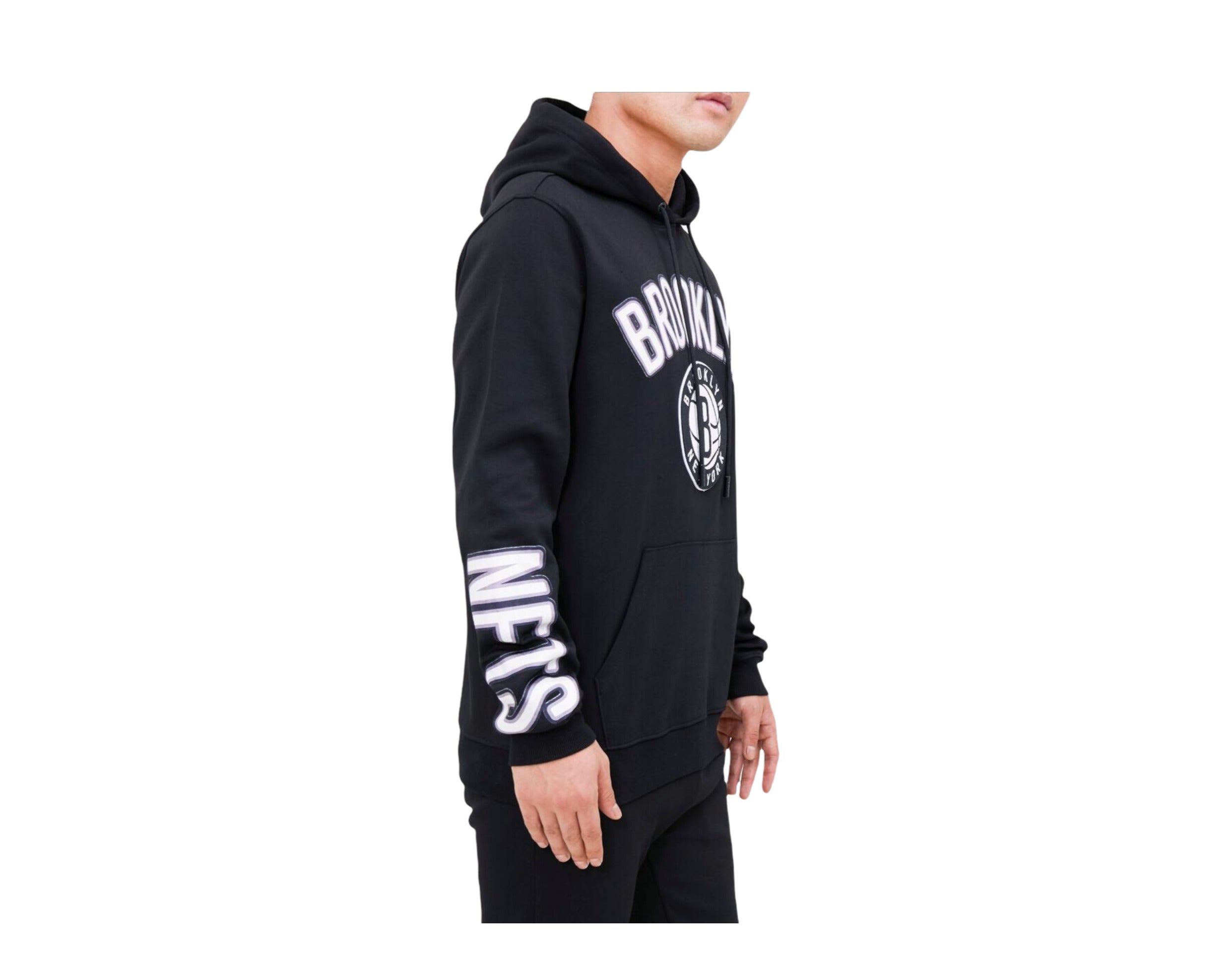 Pro Standard NBA Brooklyn Nets Stacked Logo P/O Hoodie