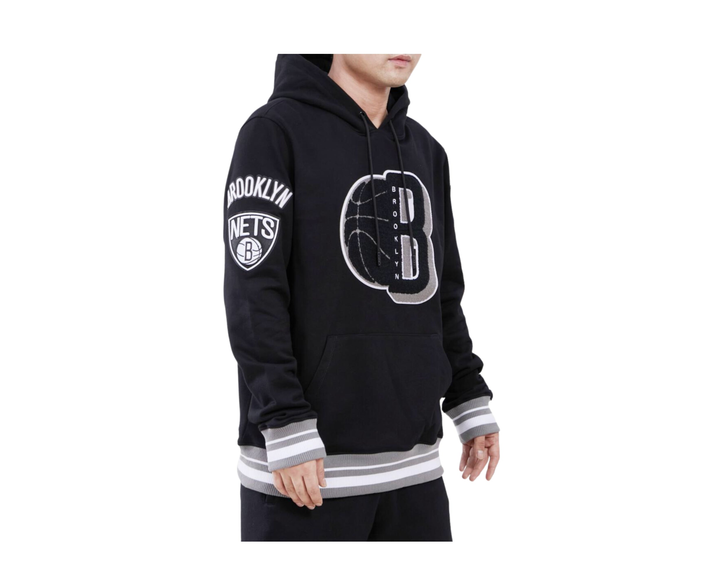 Pro Standard NBA Brooklyn Nets Mash Up Logo P/O Men's Hoodie