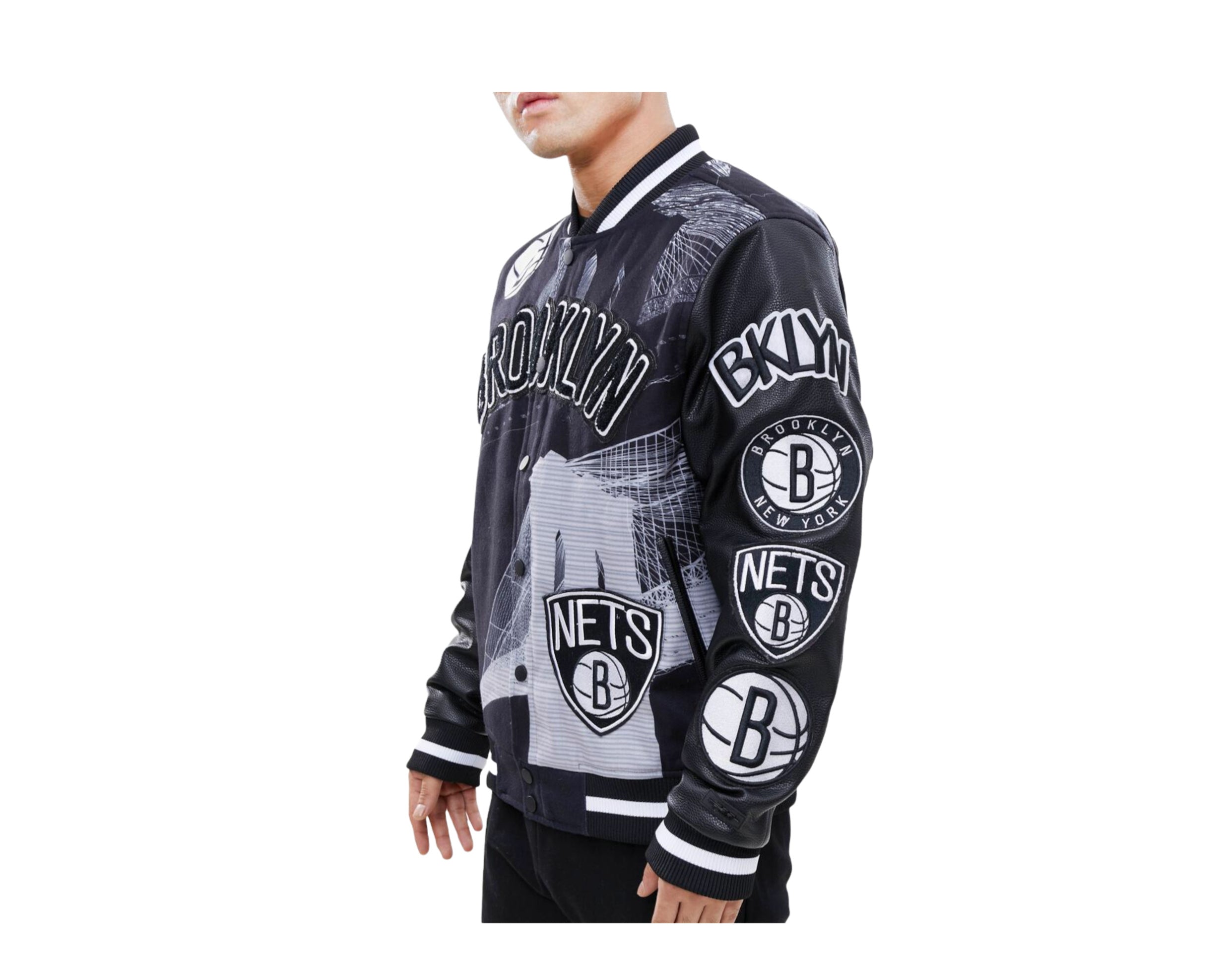 Pro Standard NBA Brooklyn Nets Remix Varsity Jacket