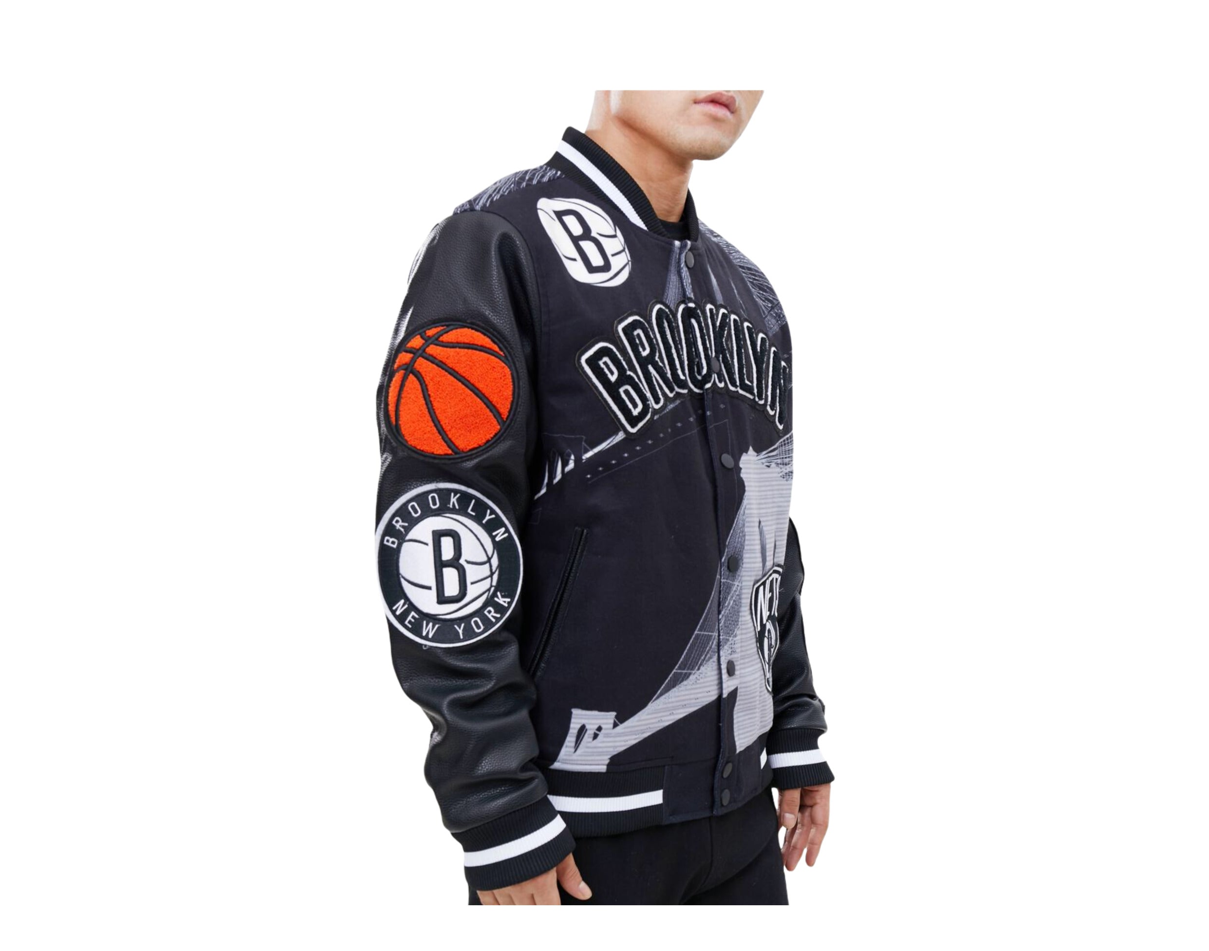 Pro Standard NBA Brooklyn Nets Remix Varsity Jacket