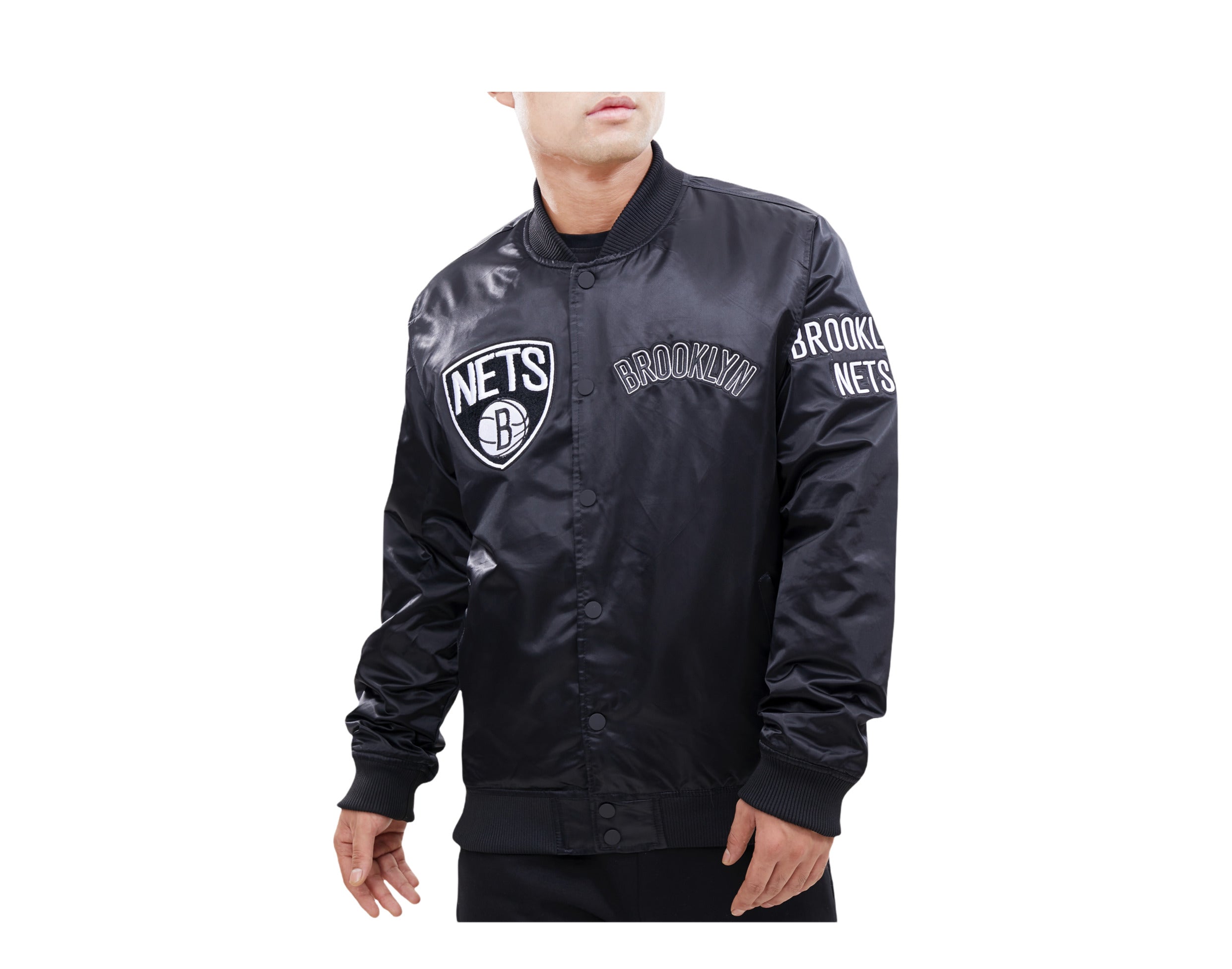 Pro Standard NBA Brooklyn Nets Pro Team Logo Satin Jacket