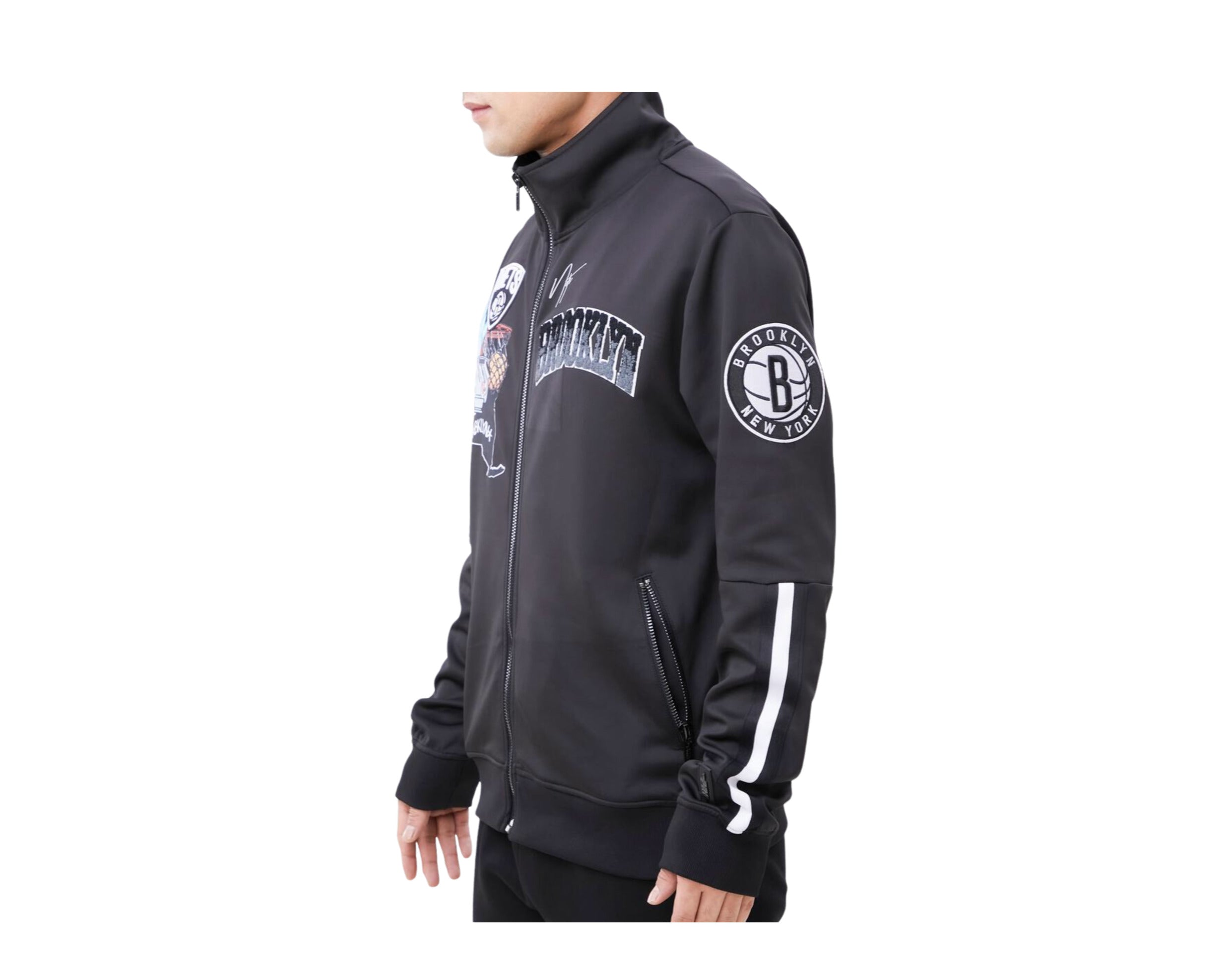 BROOKLYN NETS CLASSIC DK TRACK JACKET (GRAY) – Pro Standard