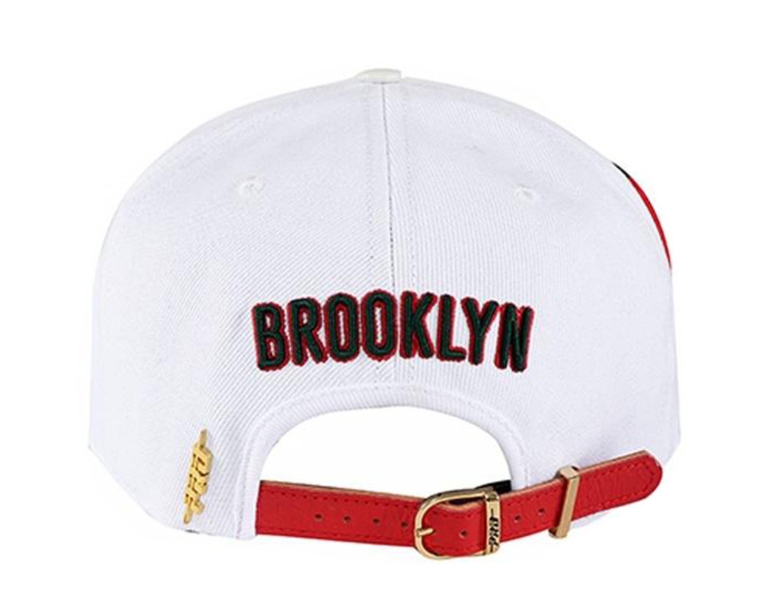 Pro Standard Brooklyn Nets Logo Green-Red Patch Strapback Hat