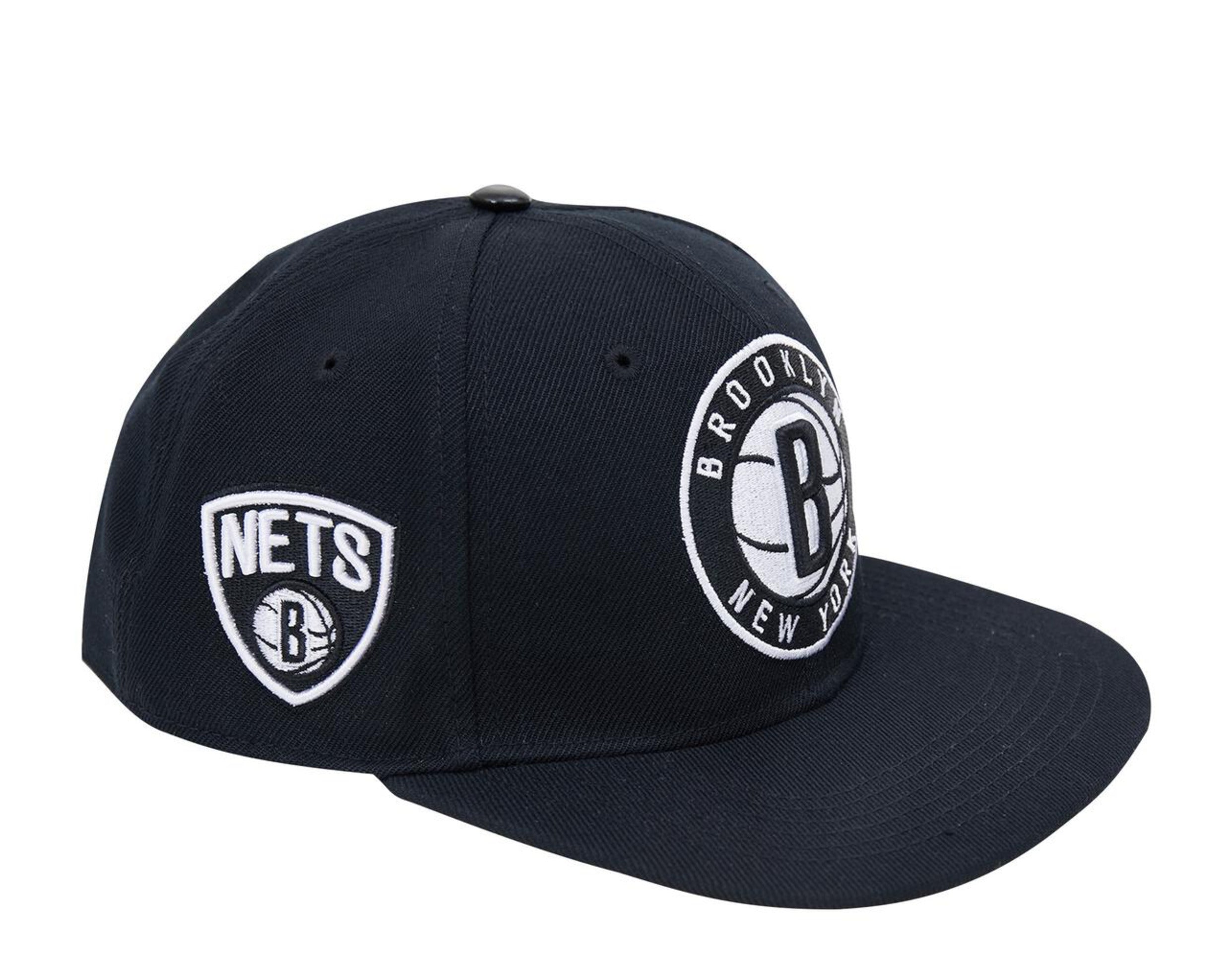 Pro Standard NBA Brooklyn Nets Team Logo Snapback Hat W/ Pink Undervisor