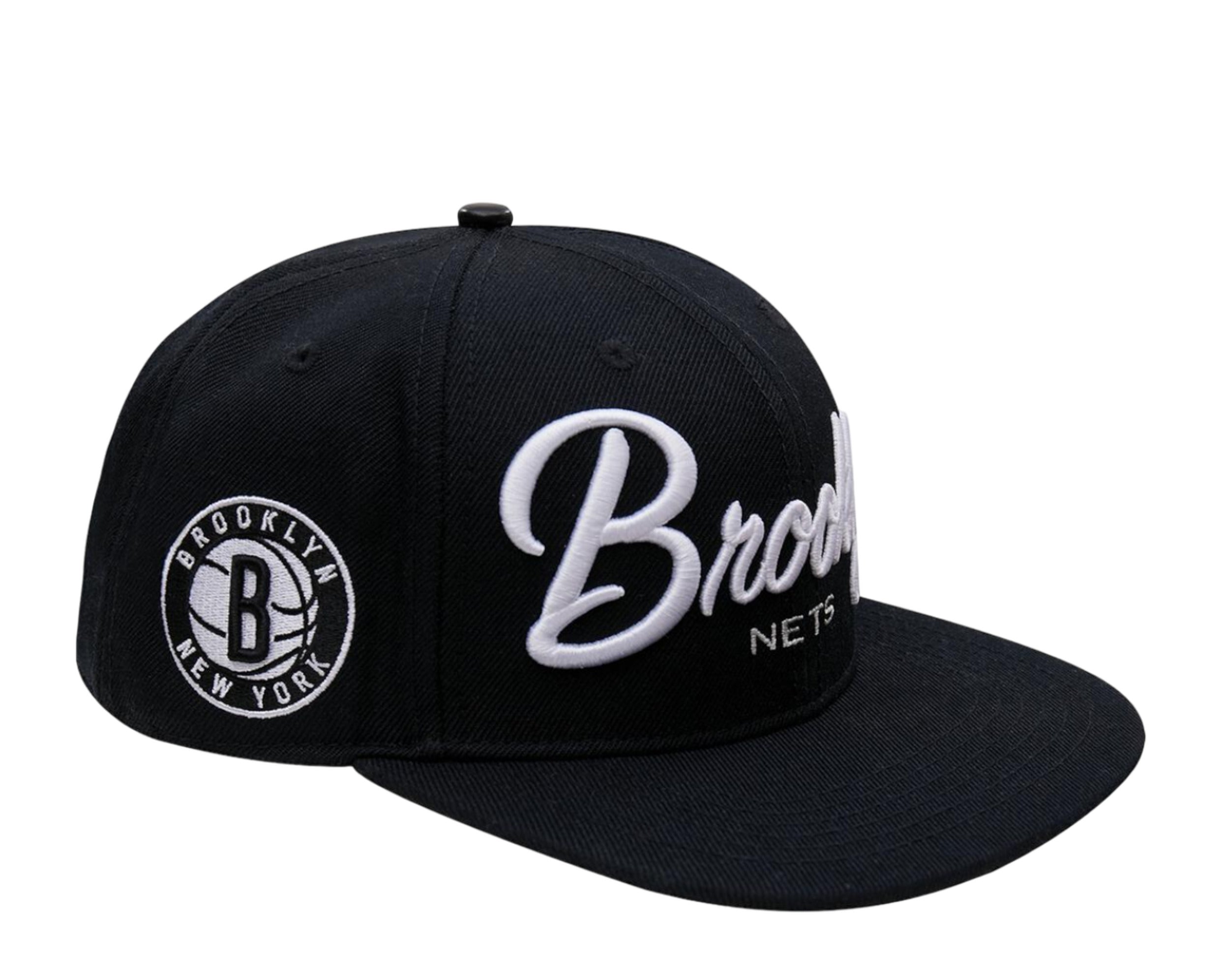 Pro Standard NBA Brooklyn Nets Drop Shadow Script Snapback Hat