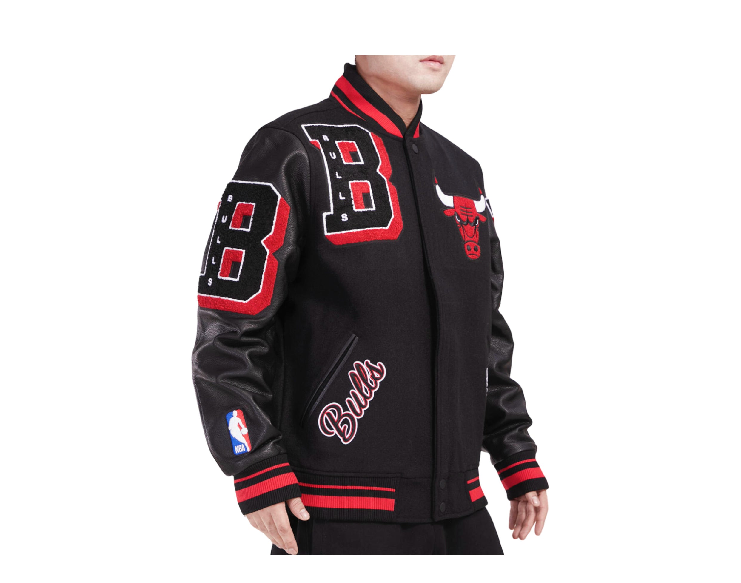 Pro Standard NBA Chicago Bulls Mash Up Logo Varsity Men's Jacket