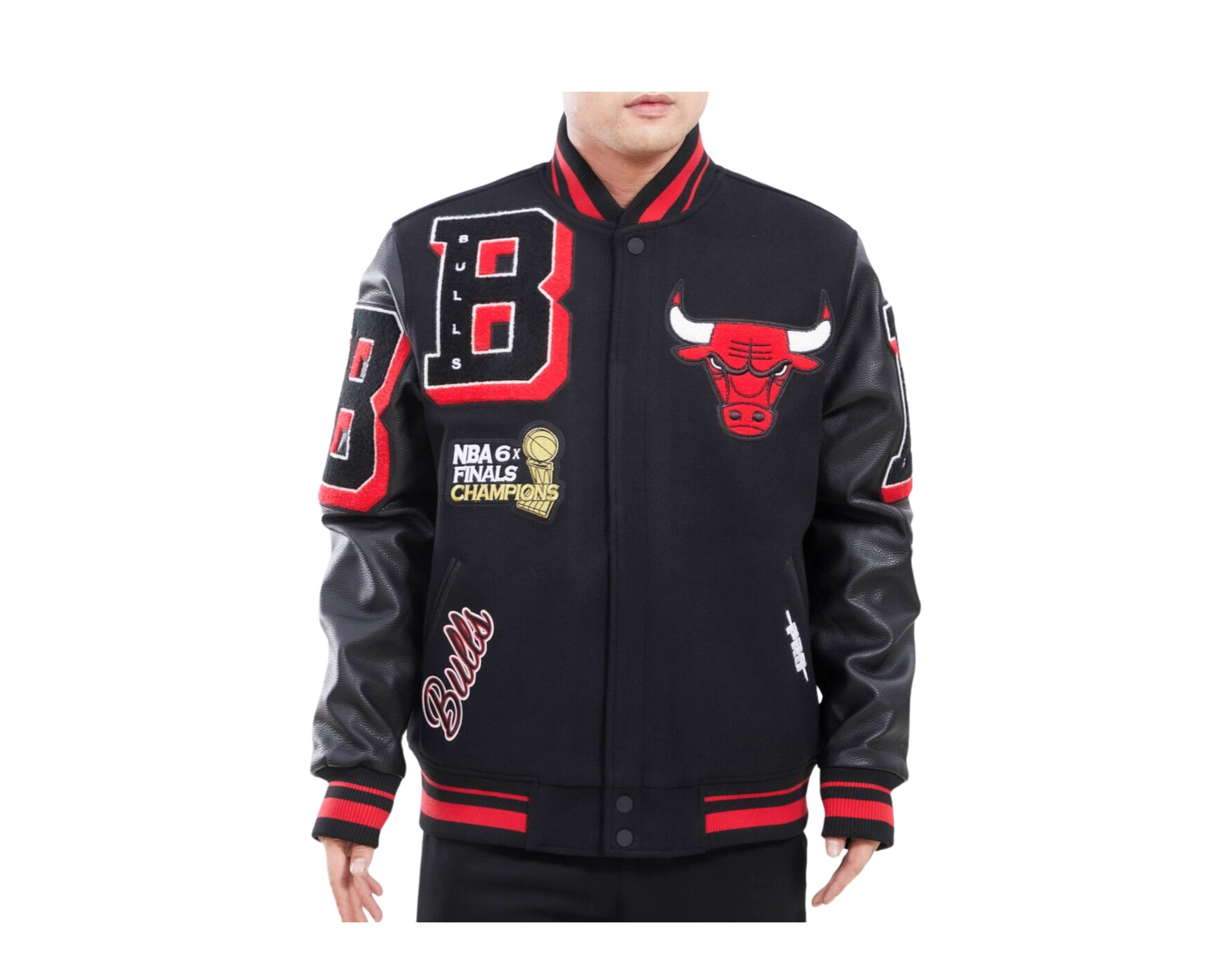 Pro Standard NBA Chicago Bulls Mash Up Logo Varsity Men's Jacket