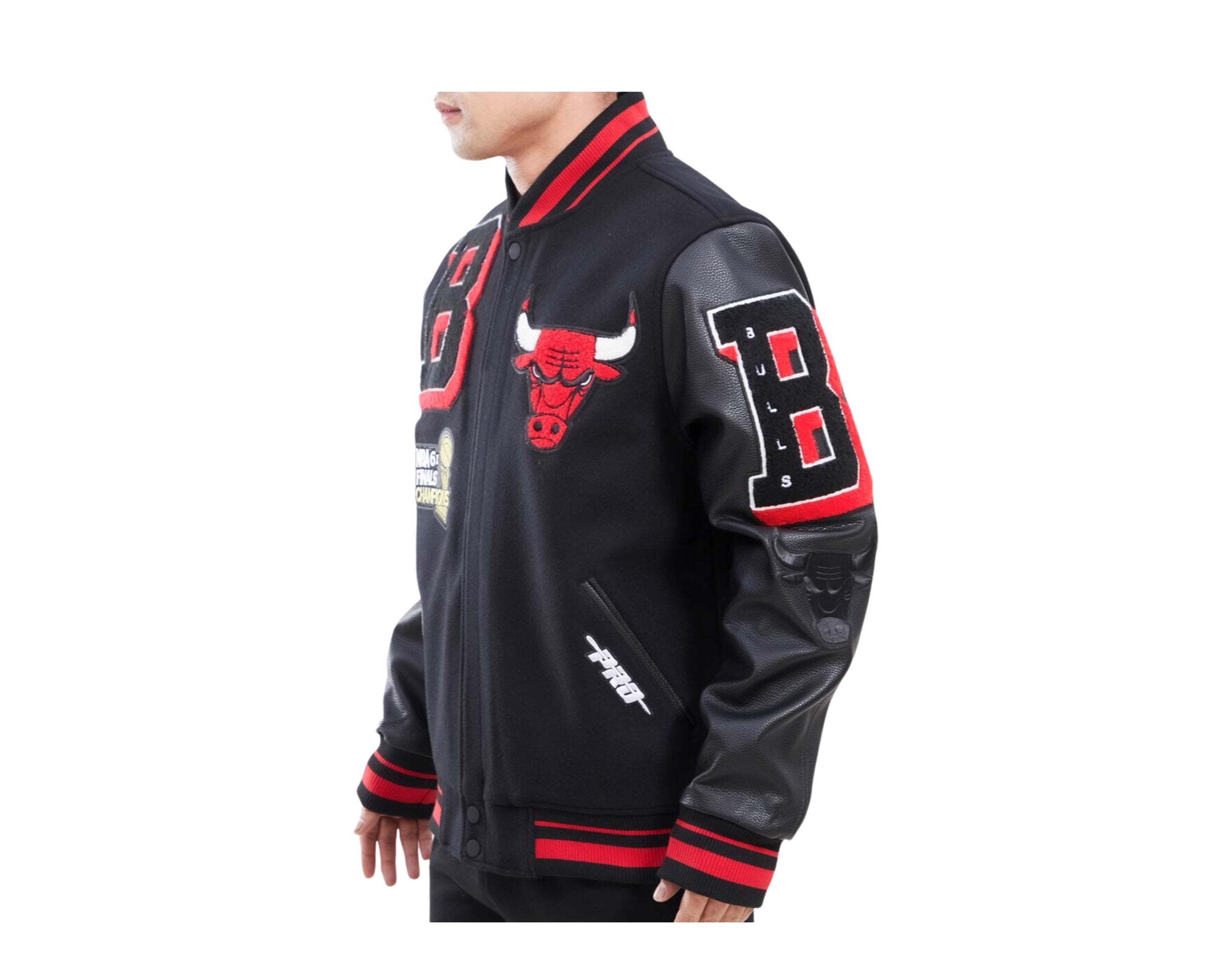 Pro Standard NBA Chicago Bulls Mash Up Logo Varsity Men's Jacket