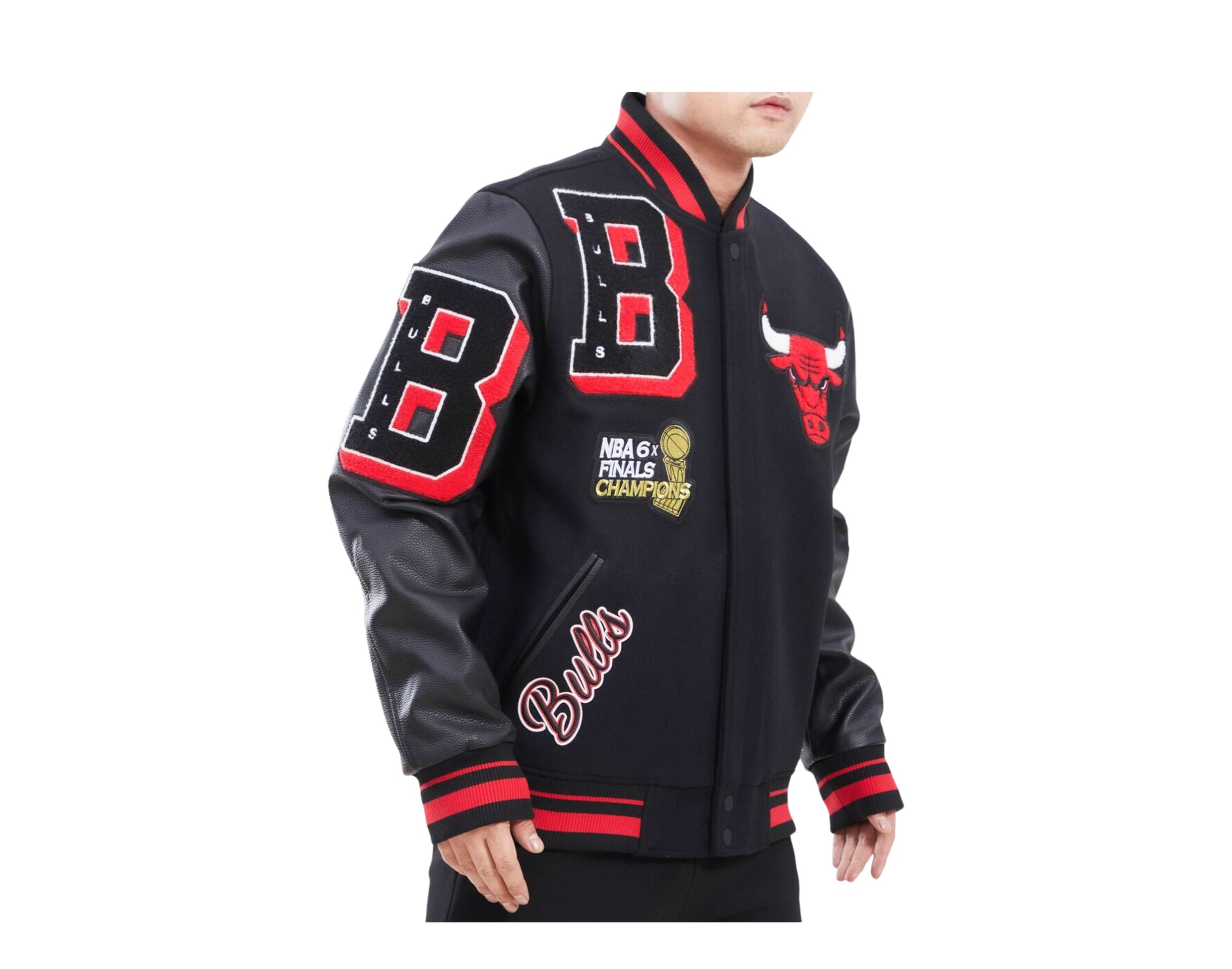 Pro Standard NBA Chicago Bulls Mash Up Logo Varsity Men's Jacket