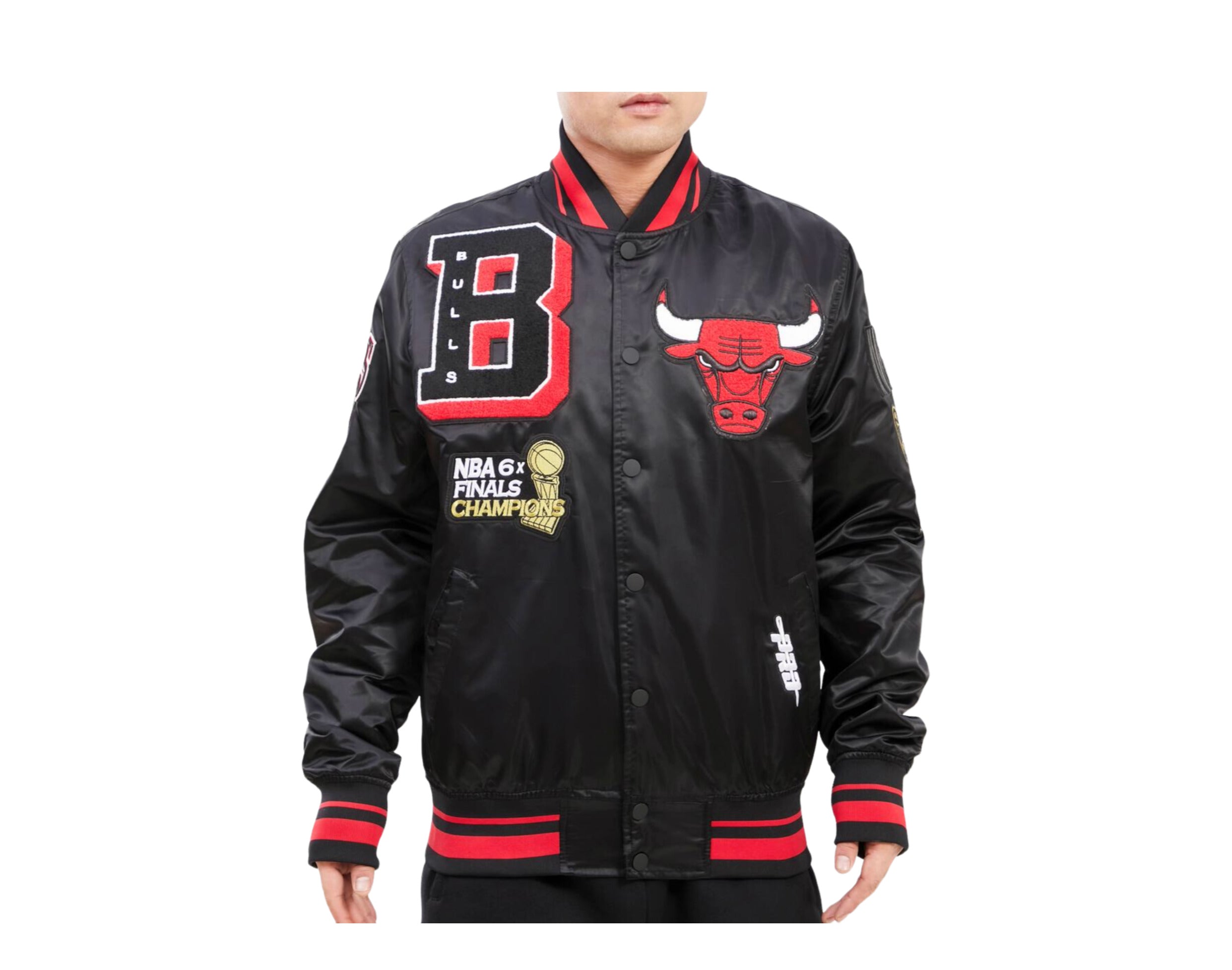 Pro Standard NBA Chicago Bulls Mash Up Logo Satin Men's Jacket