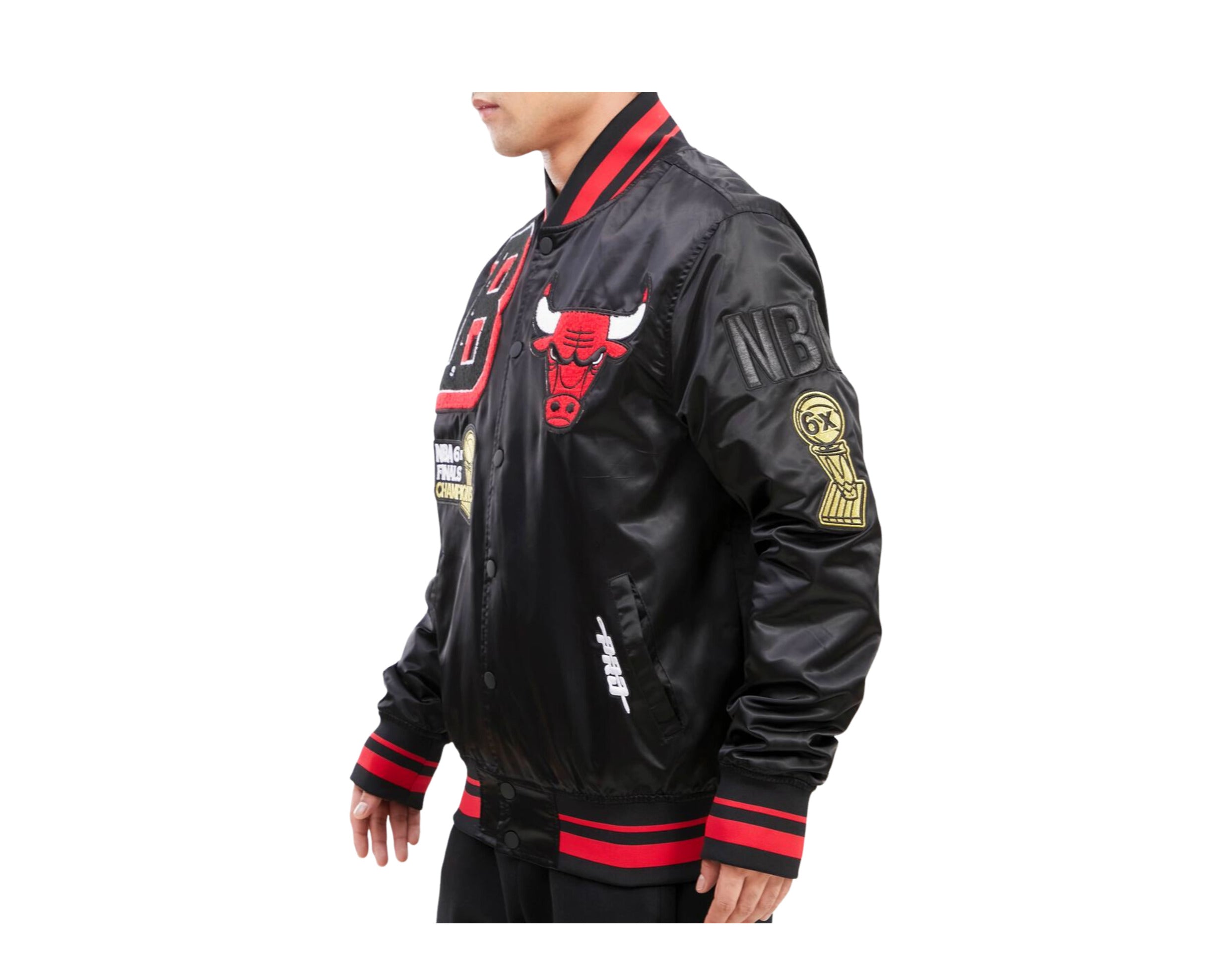 Pro Standard NBA Chicago Bulls Mash Up Logo Satin Men's Jacket