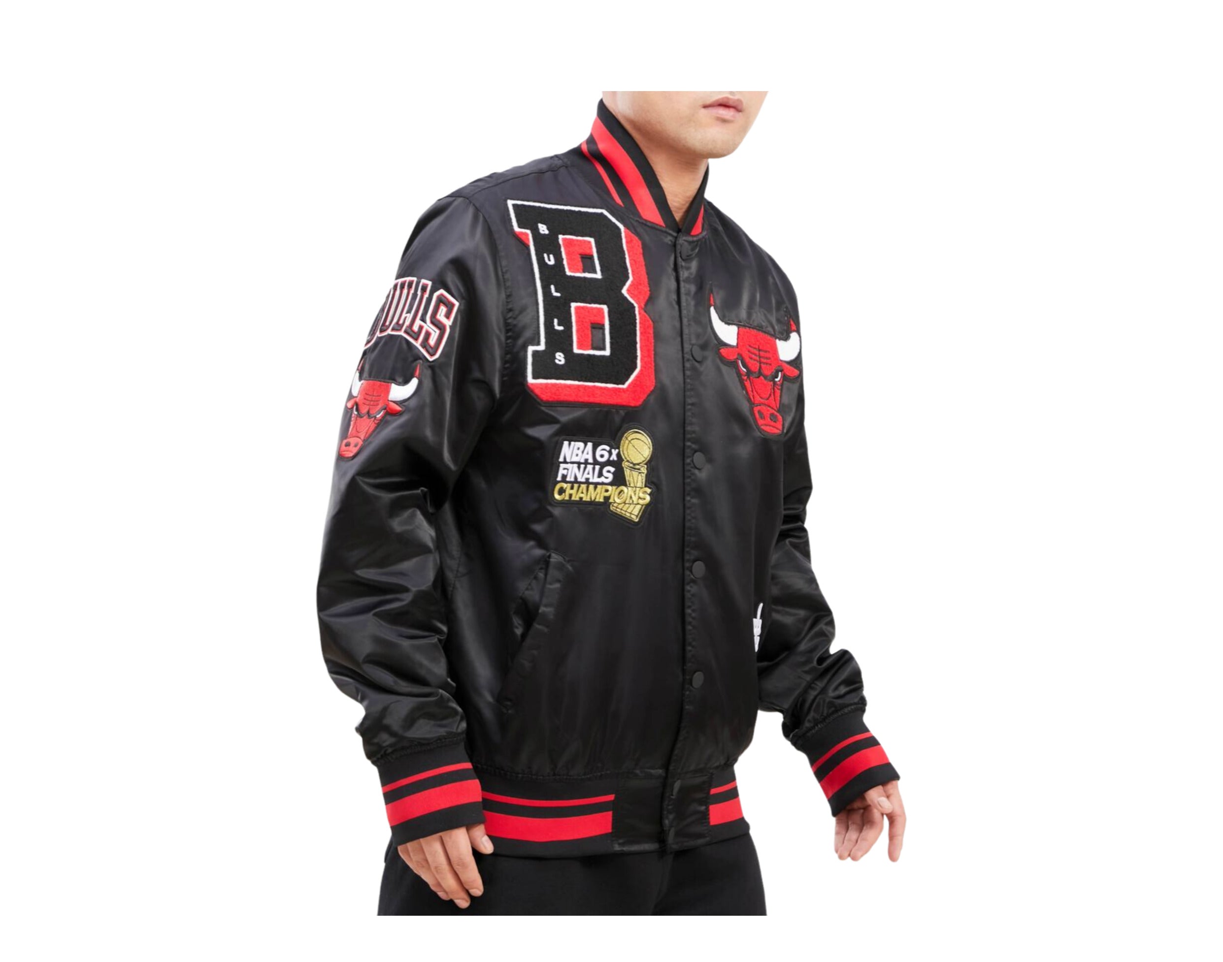 Pro Standard NBA Chicago Bulls Mash Up Logo Satin Men's Jacket