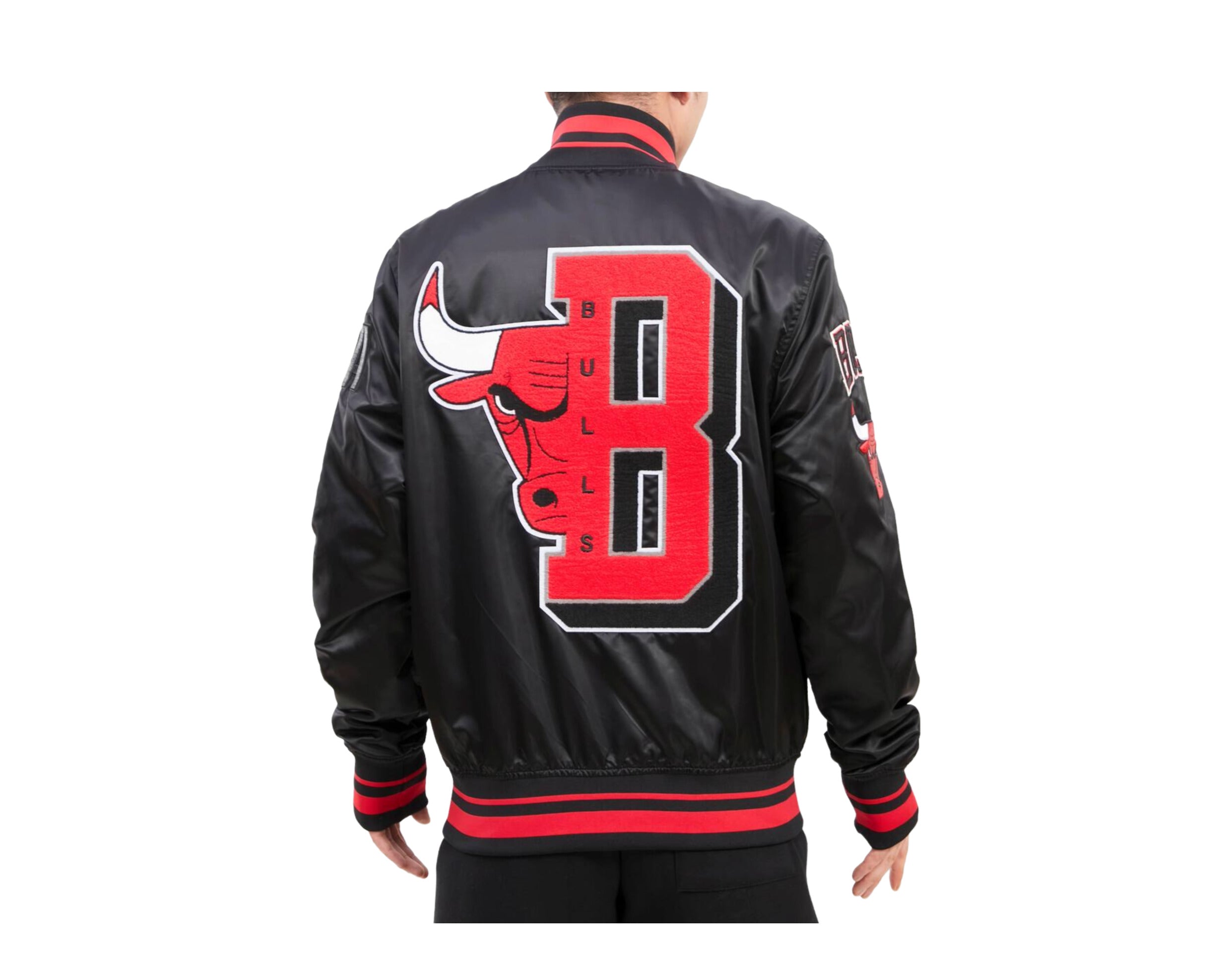 Pro Standard NBA Chicago Bulls Mash Up Logo Satin Men's Jacket