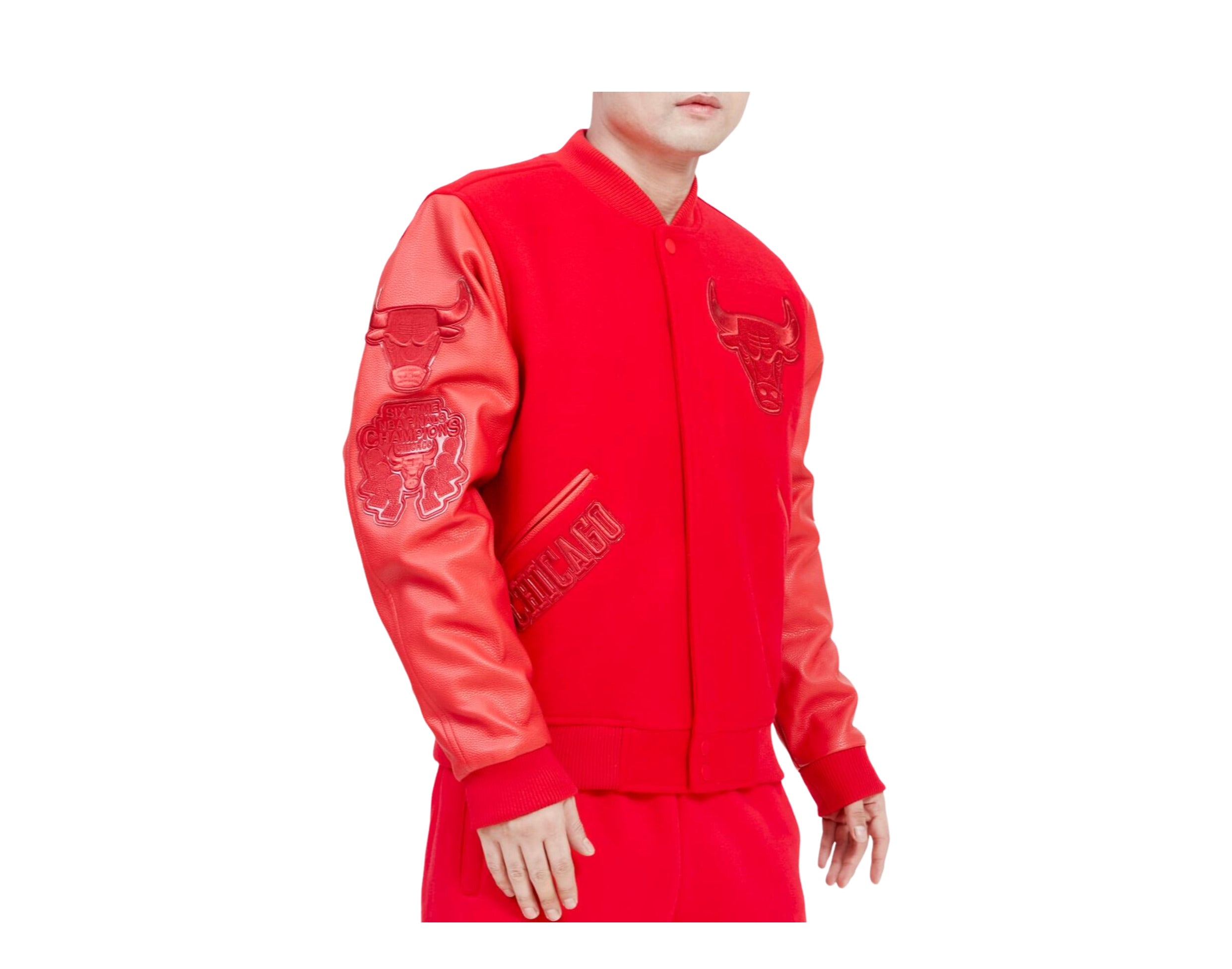 Pro Standard NBA Chicago Bulls Triple Red Varsity Men's Jacket