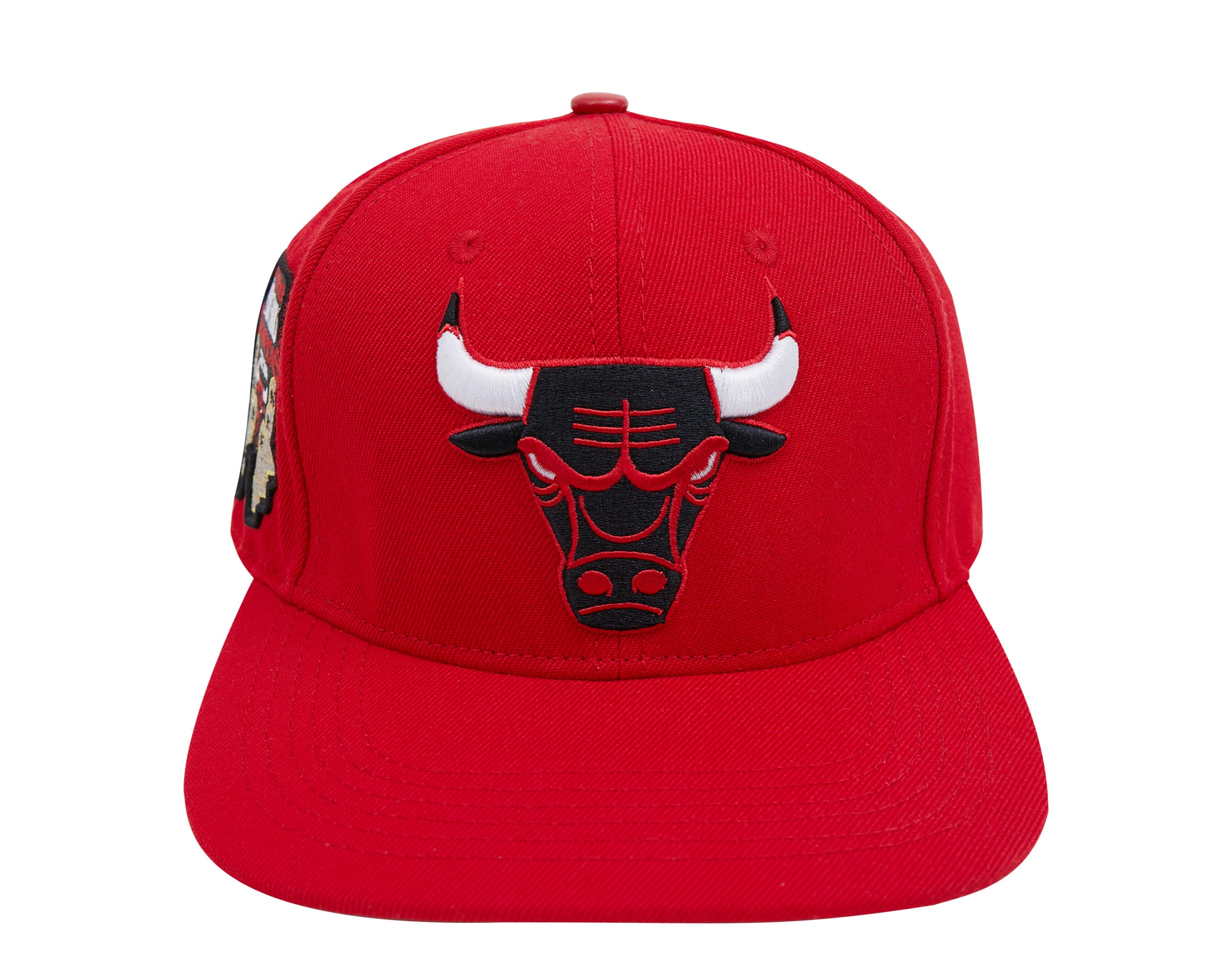 Pro Standard NBA Chicago Bulls Team Logo Snapback Hat W/ Pink Undervisor