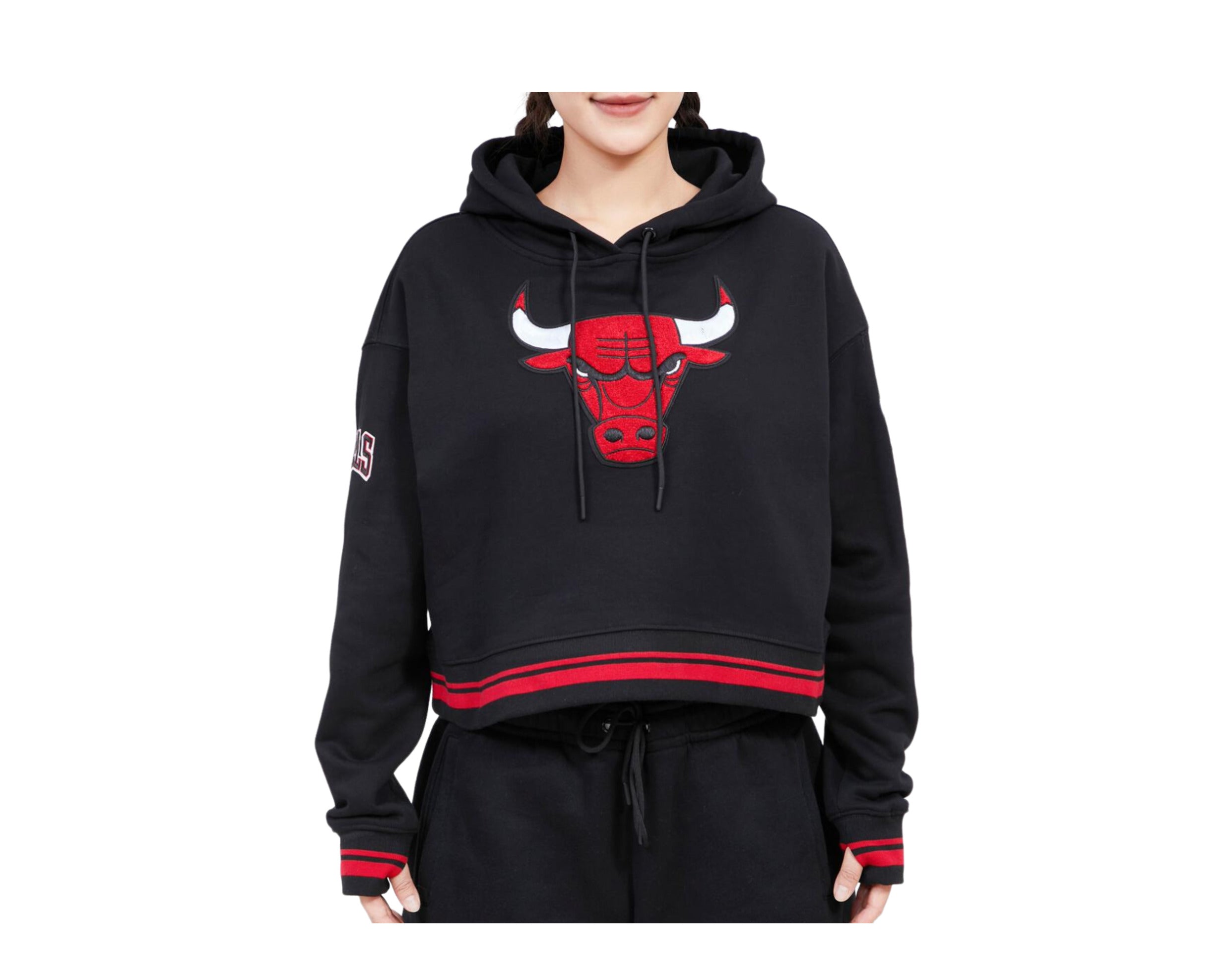 Pro Standard NBA Chicago Bulls Retro Classic Cropped P/O Women's Hoodie