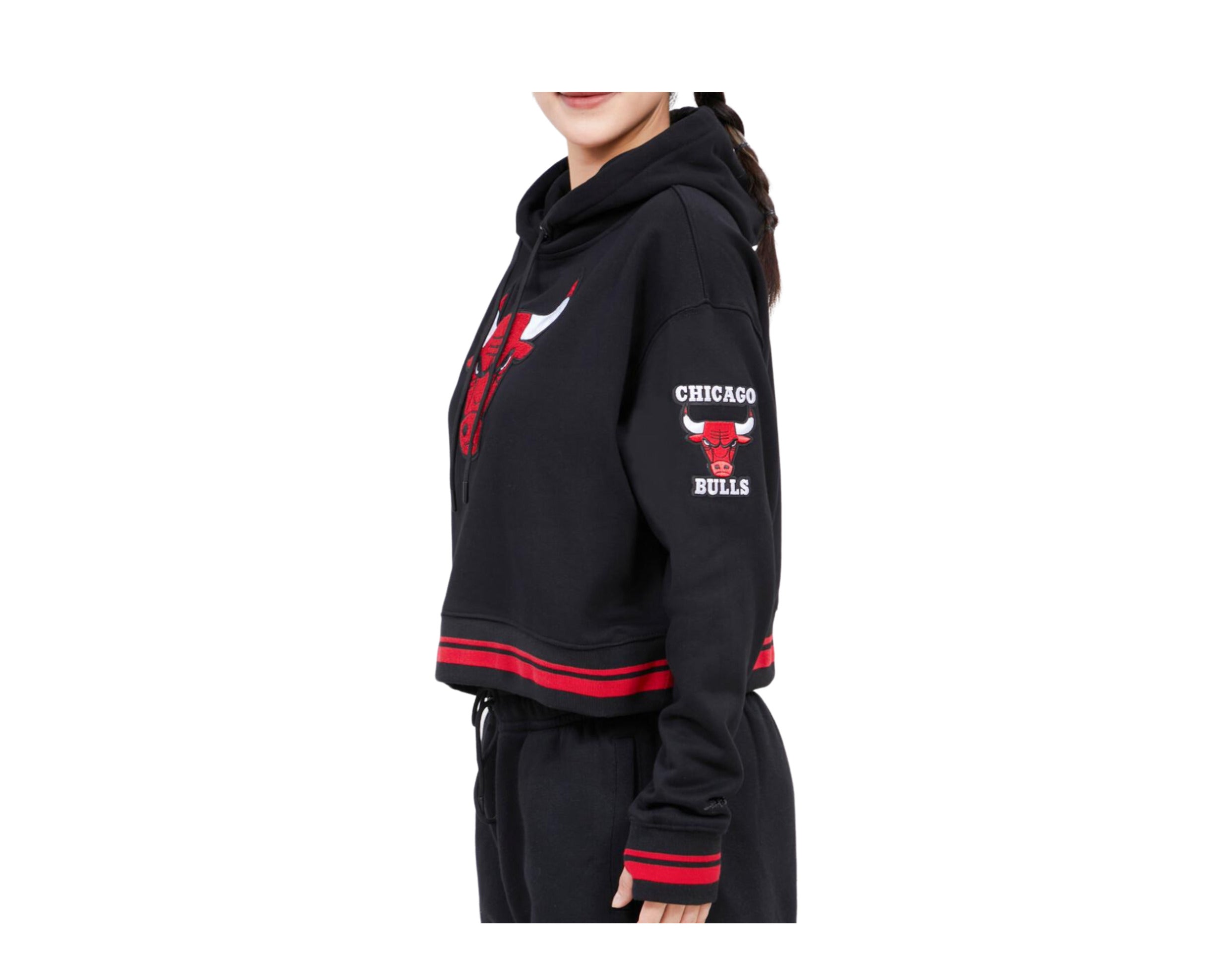 Pro Standard NBA Chicago Bulls Retro Classic Cropped P/O Women's Hoodie