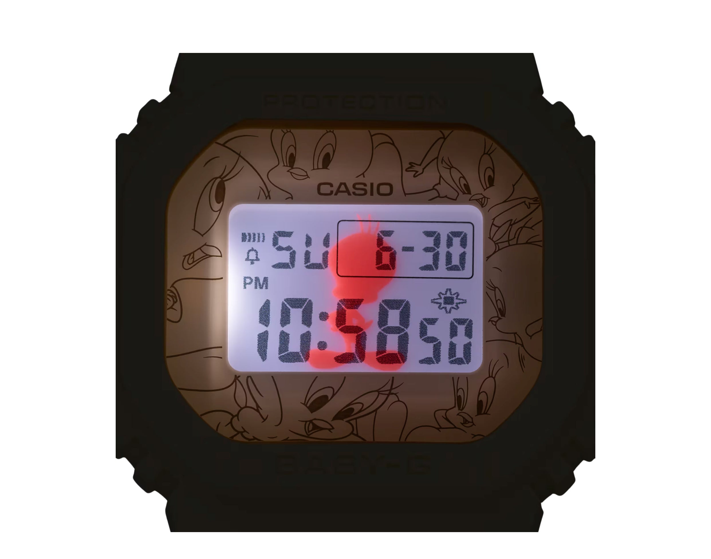 Casio G-Shock Baby-G x Tweety Looney Tunes BGD565TW Digital Resin Watch