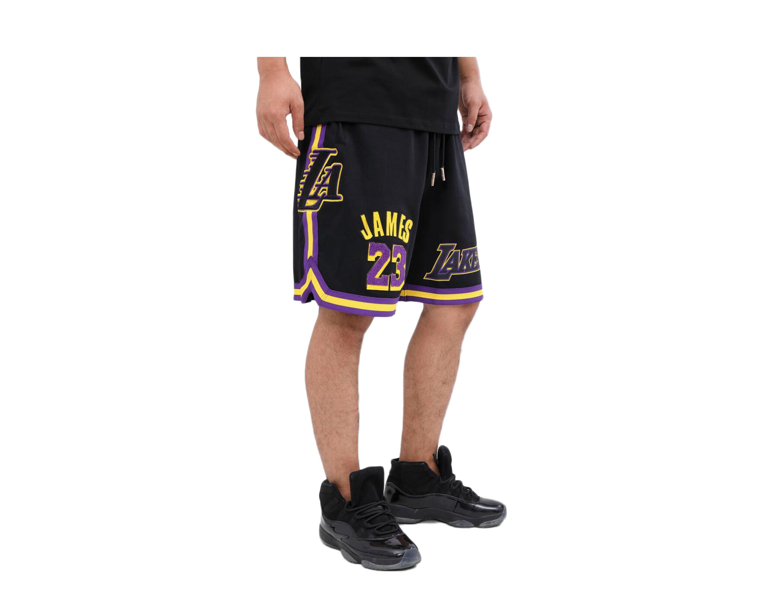 Men's Nike LeBron James Black Los Angeles Lakers Team Player