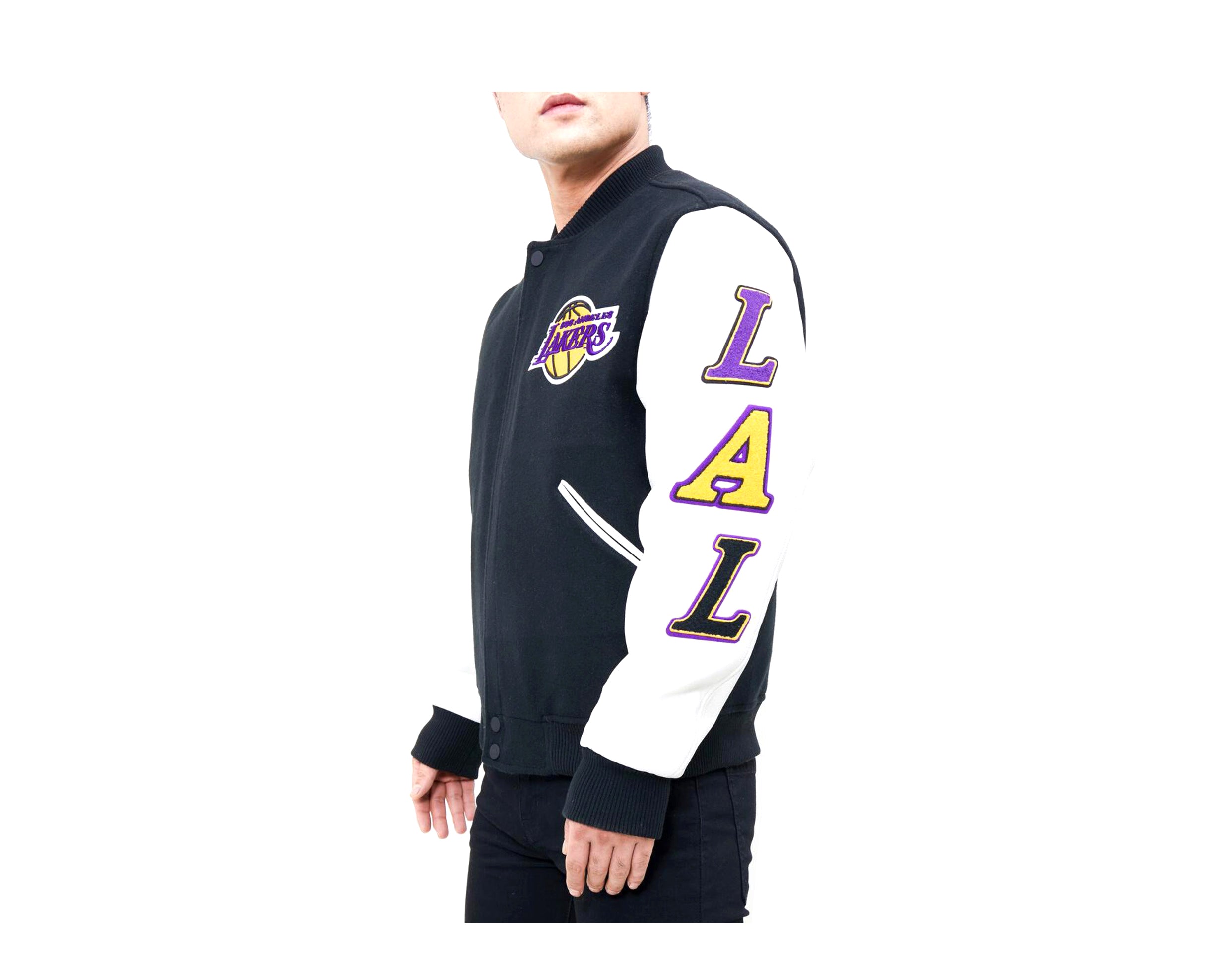 Pro Standard NBA Los Angeles Lakers Logo Blended Varsity Men's Jacket