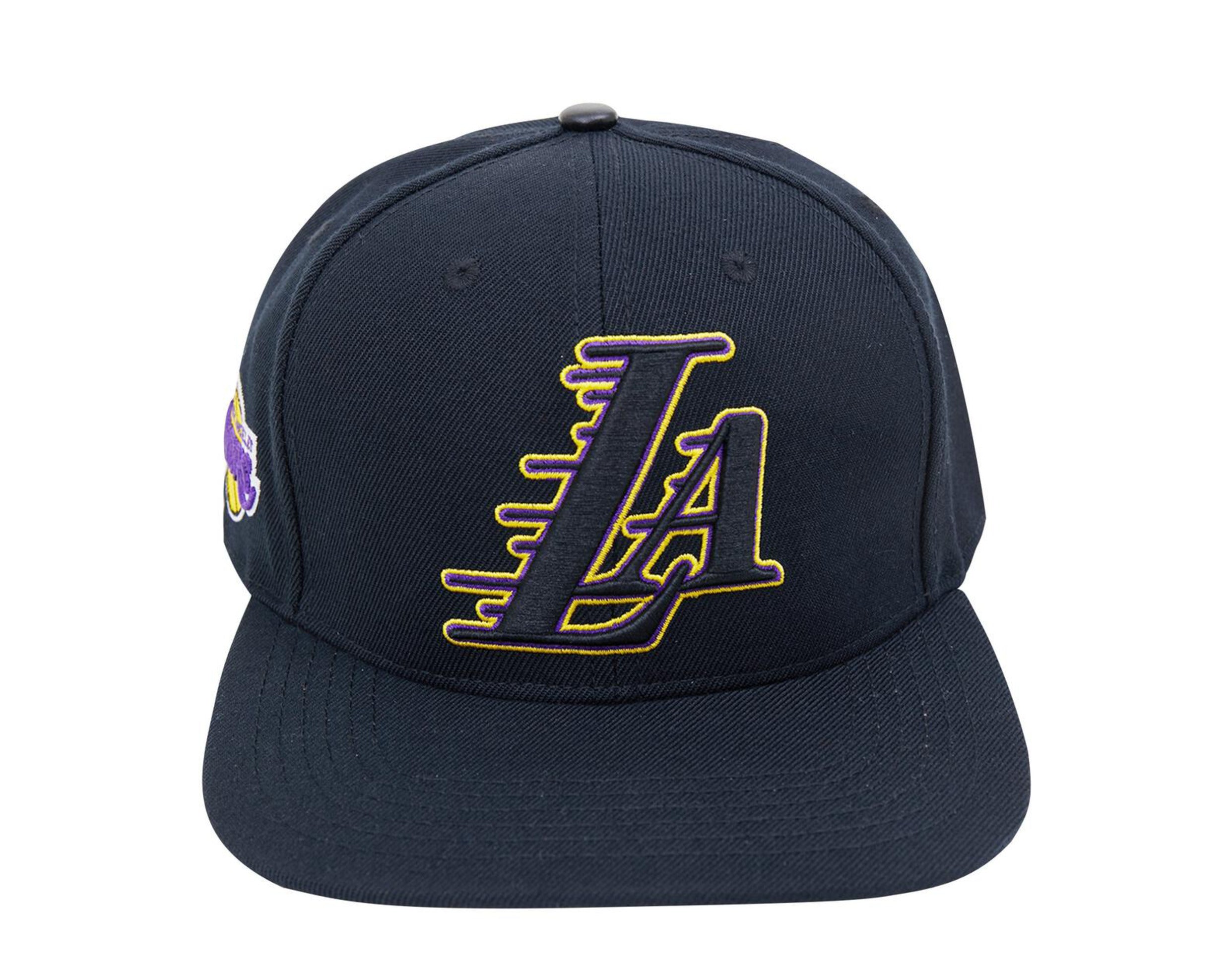 Pro Standard NBA Los Angeles Lakers LA Logo Snapback Hat W/ Pink Undervisor