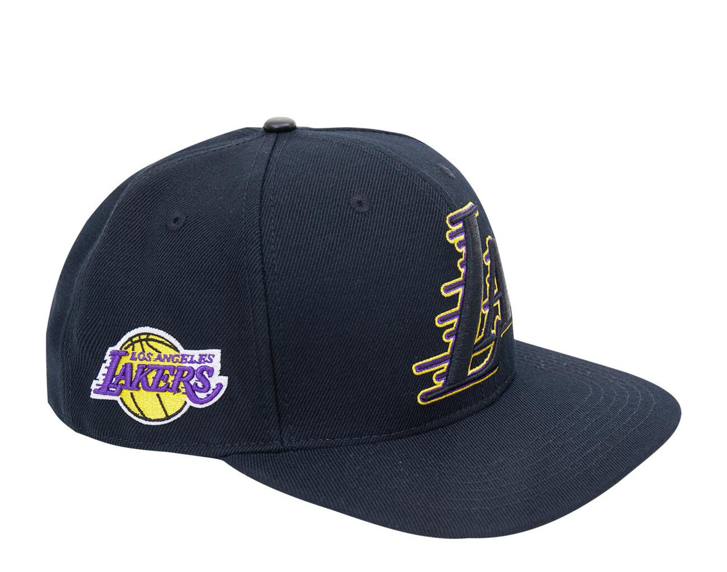 Pro Standard NBA Los Angeles Lakers LA Logo Snapback Hat W/ Pink Undervisor