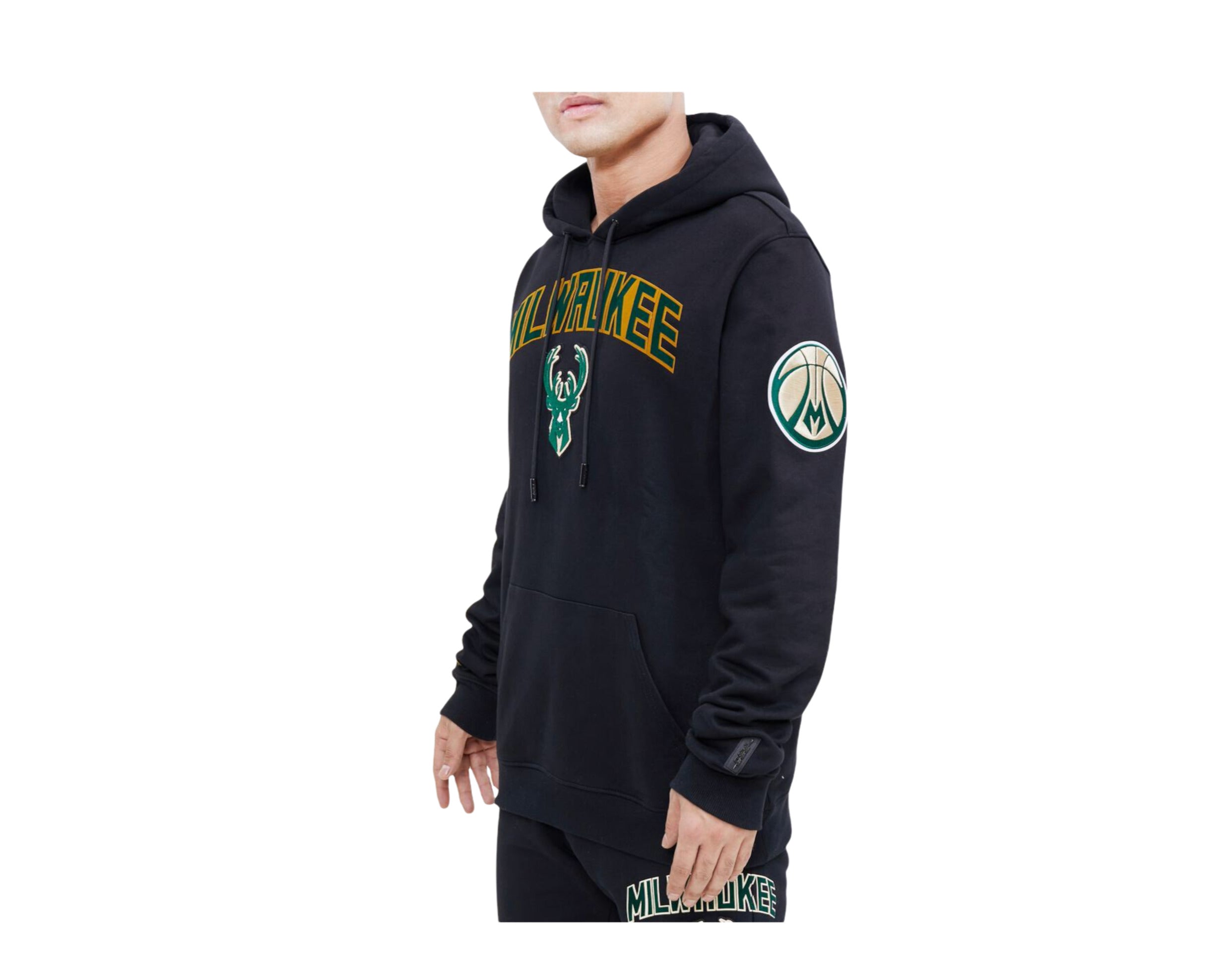 Pro Standard NBA Milwaukee Bucks Stacked Logo P/O Hoodie